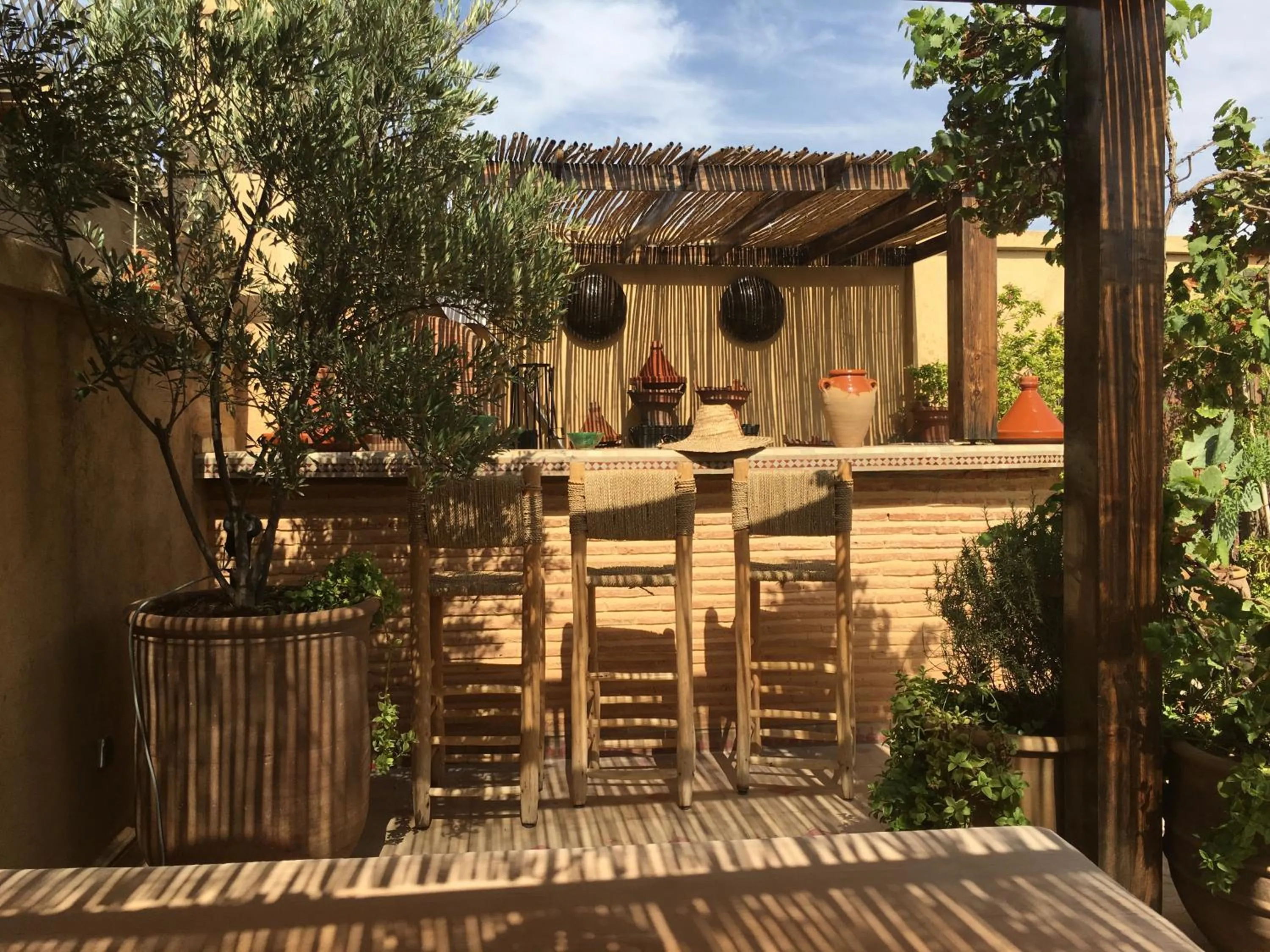 BBQ facilities in Riad L'Emir