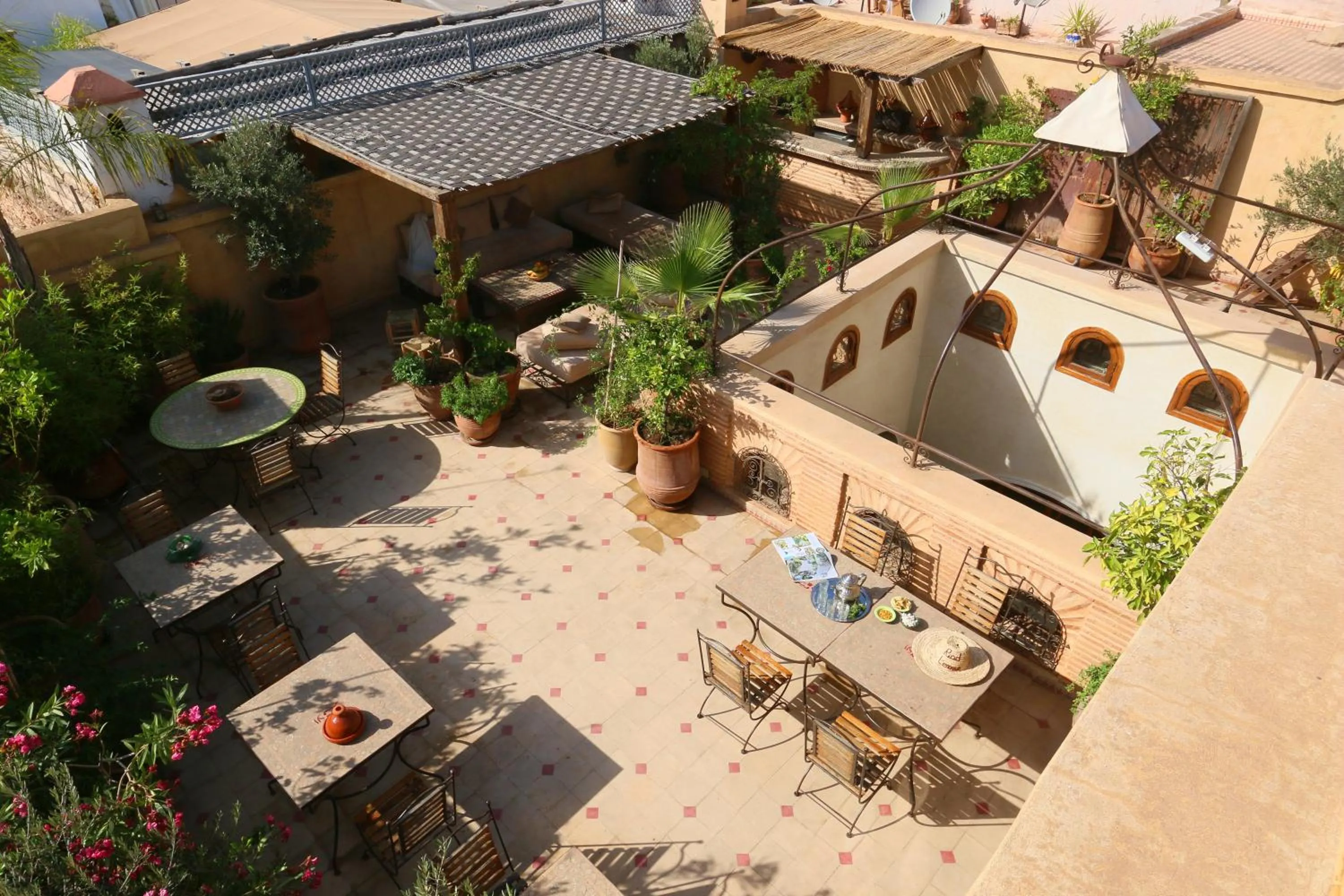 Bird's eye view in Riad L'Emir