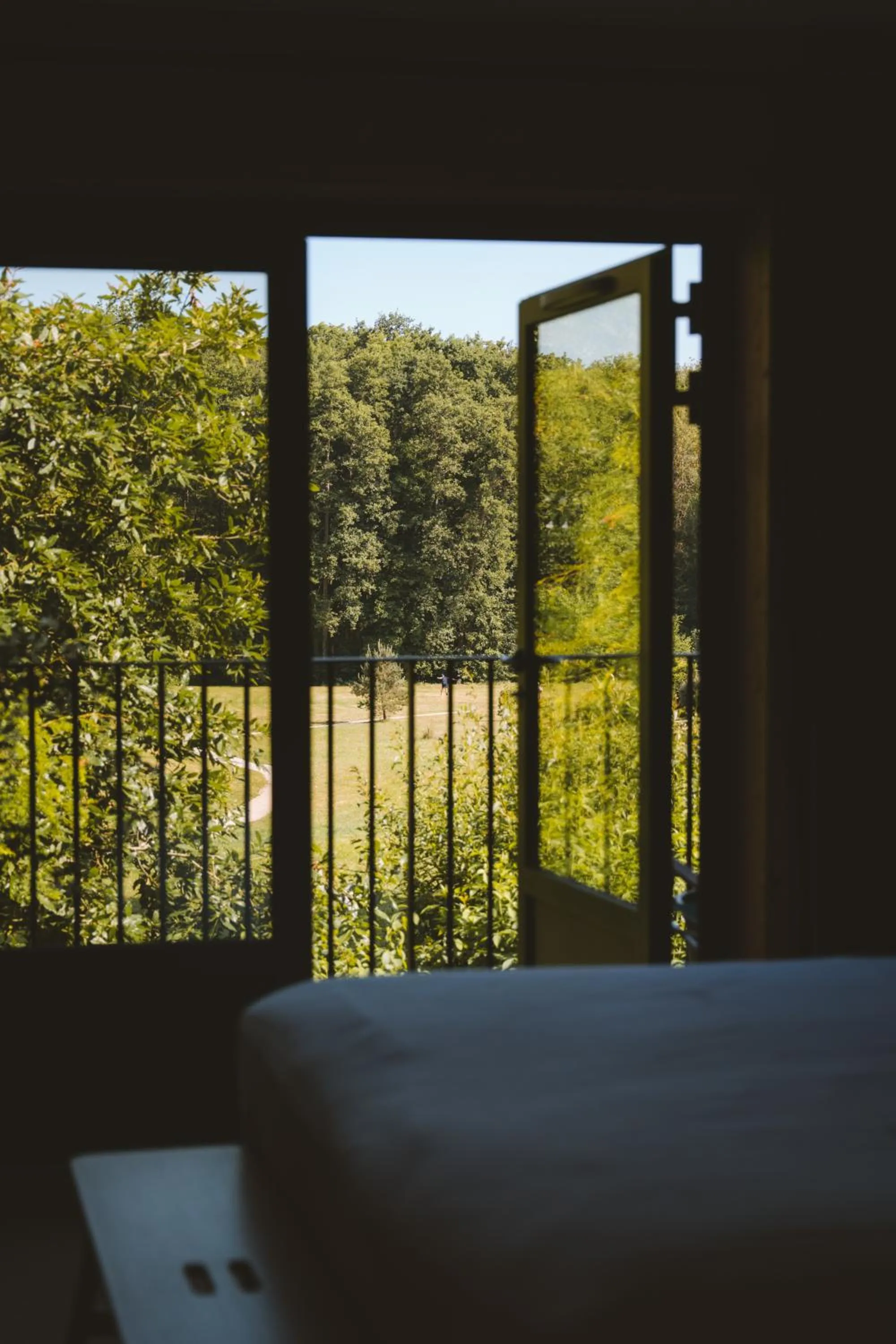 Balcony/Terrace, Bed in Le Barn