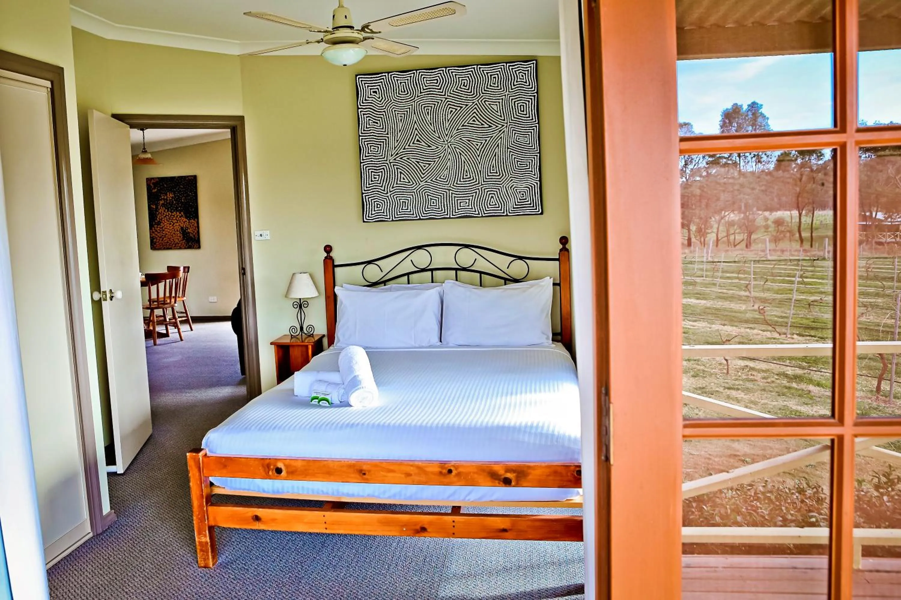Bed in Twin Trees Country Cottages