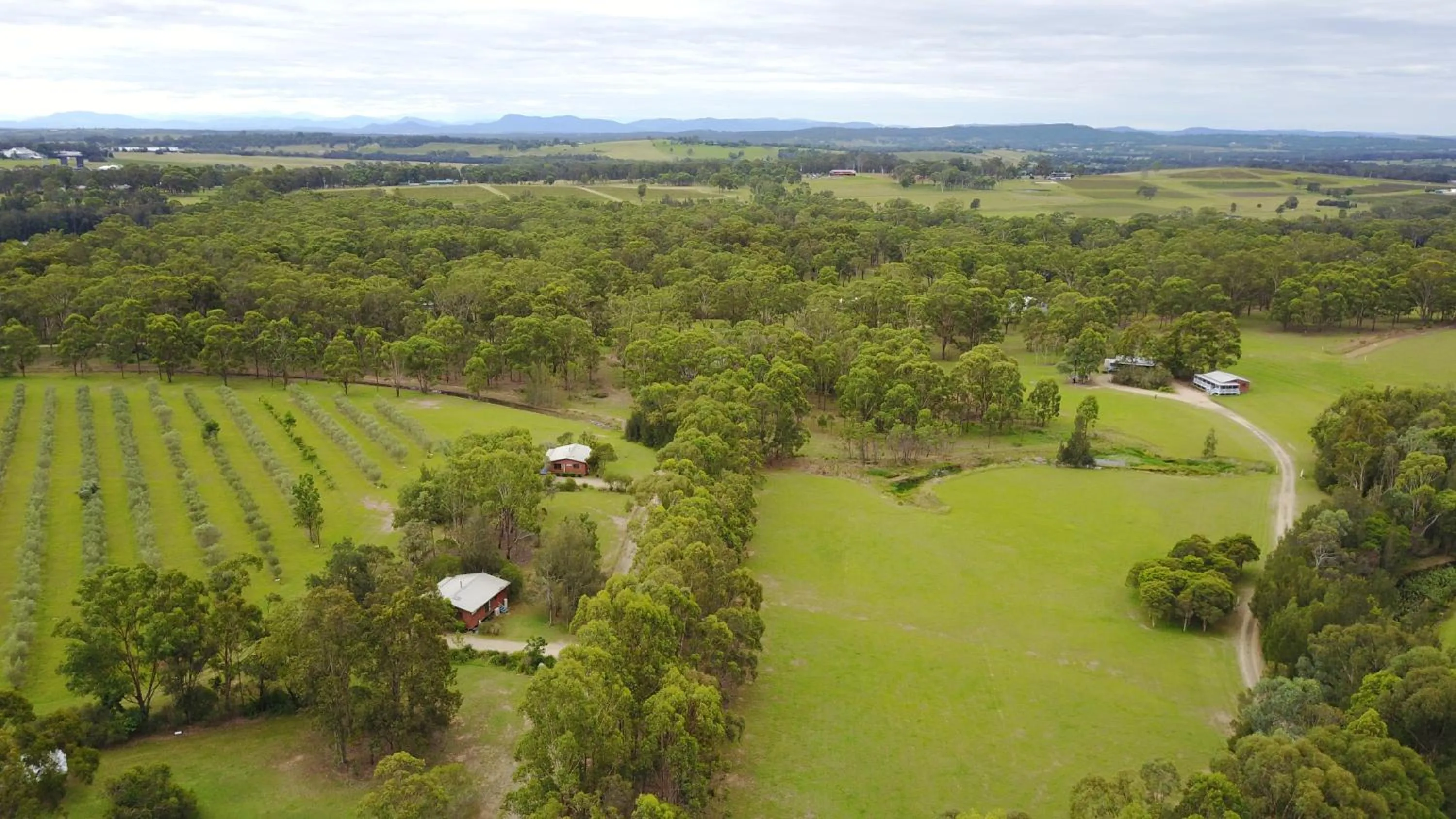 Bird's-eye View in Twin Trees Country Cottages