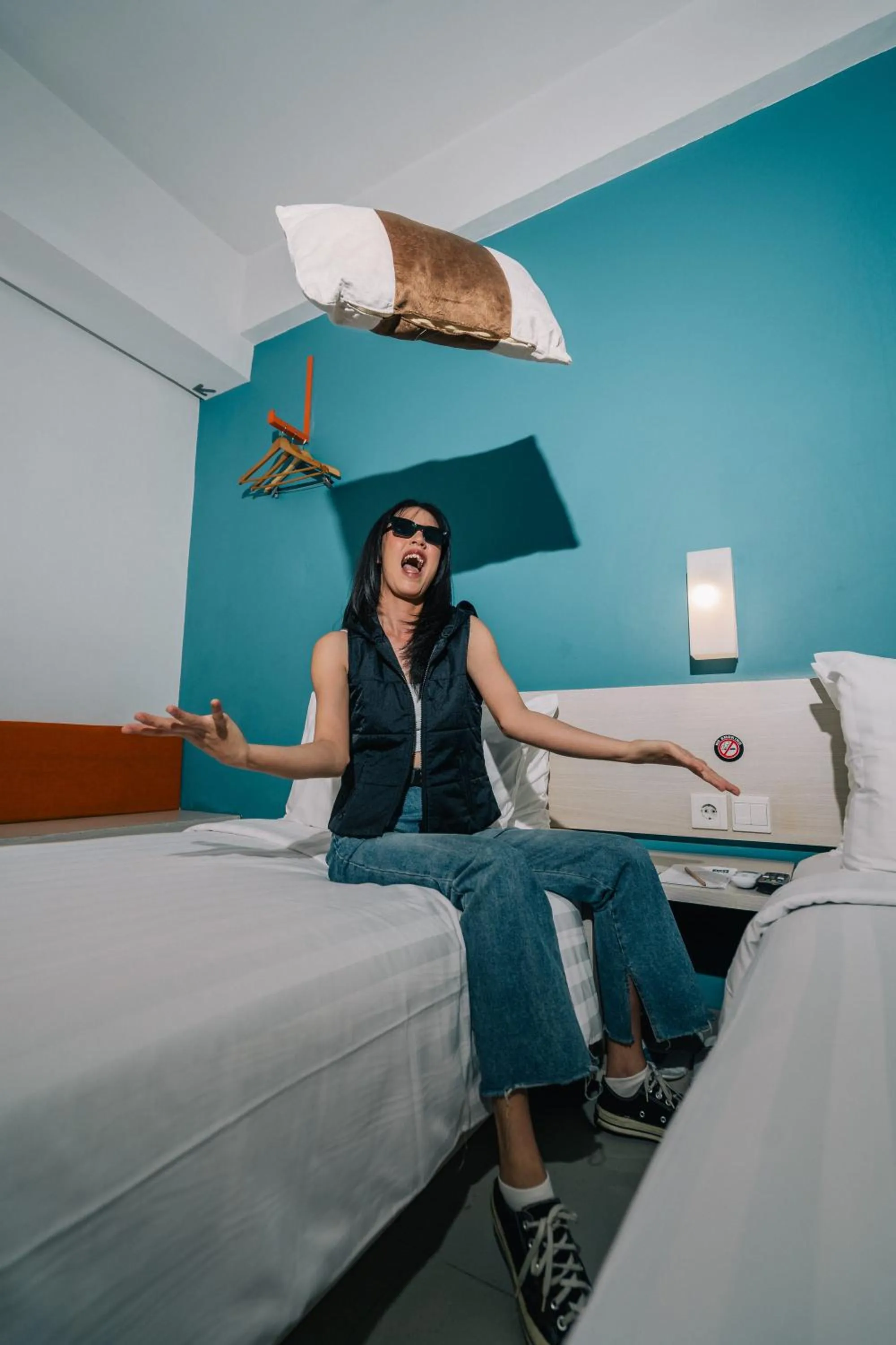 Bed in Algoritma Hotel