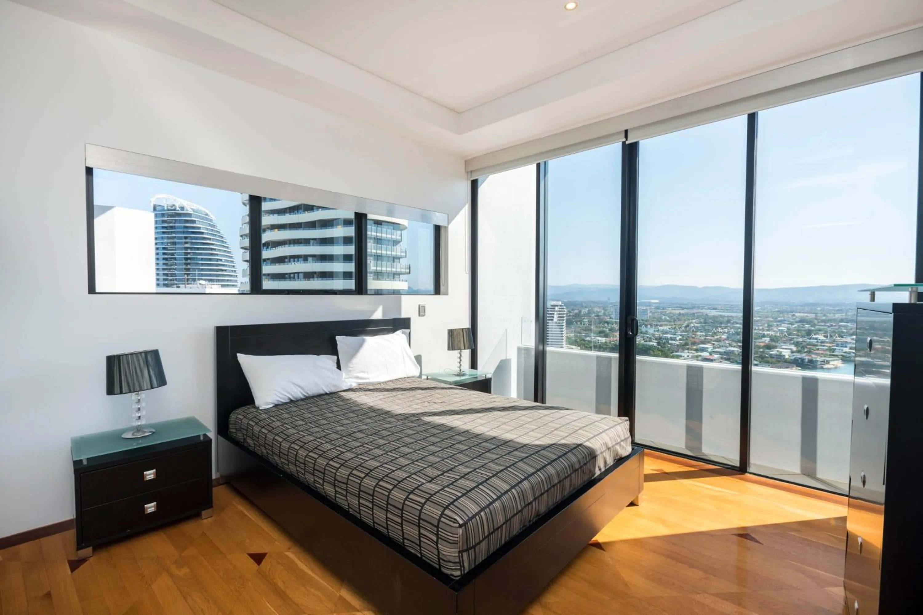 Day, Bed in Aria Apartments