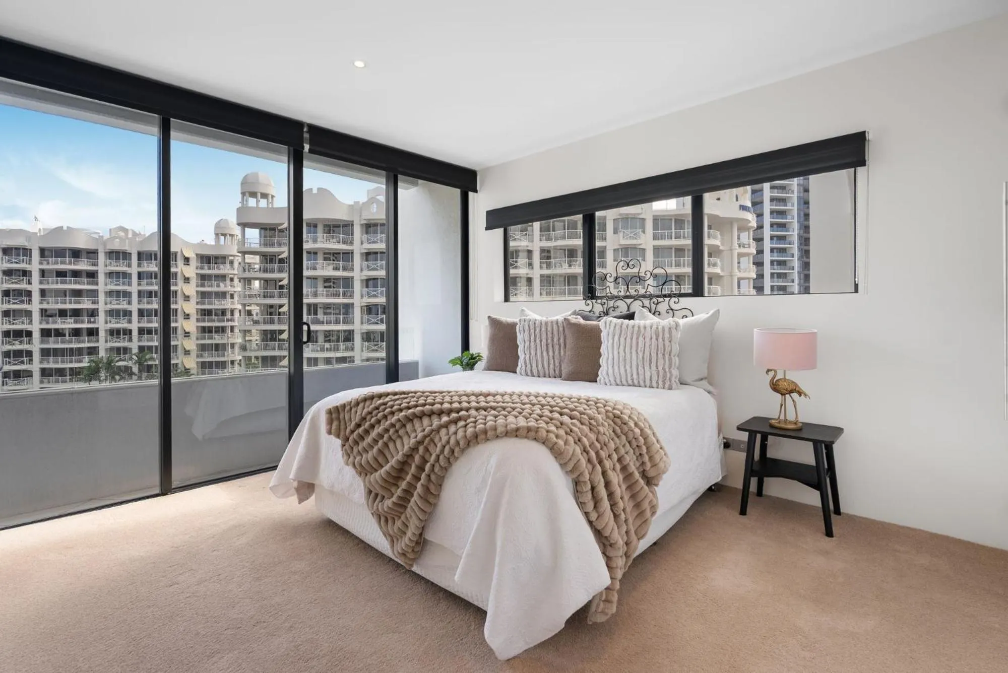 Bed in Aria Apartments