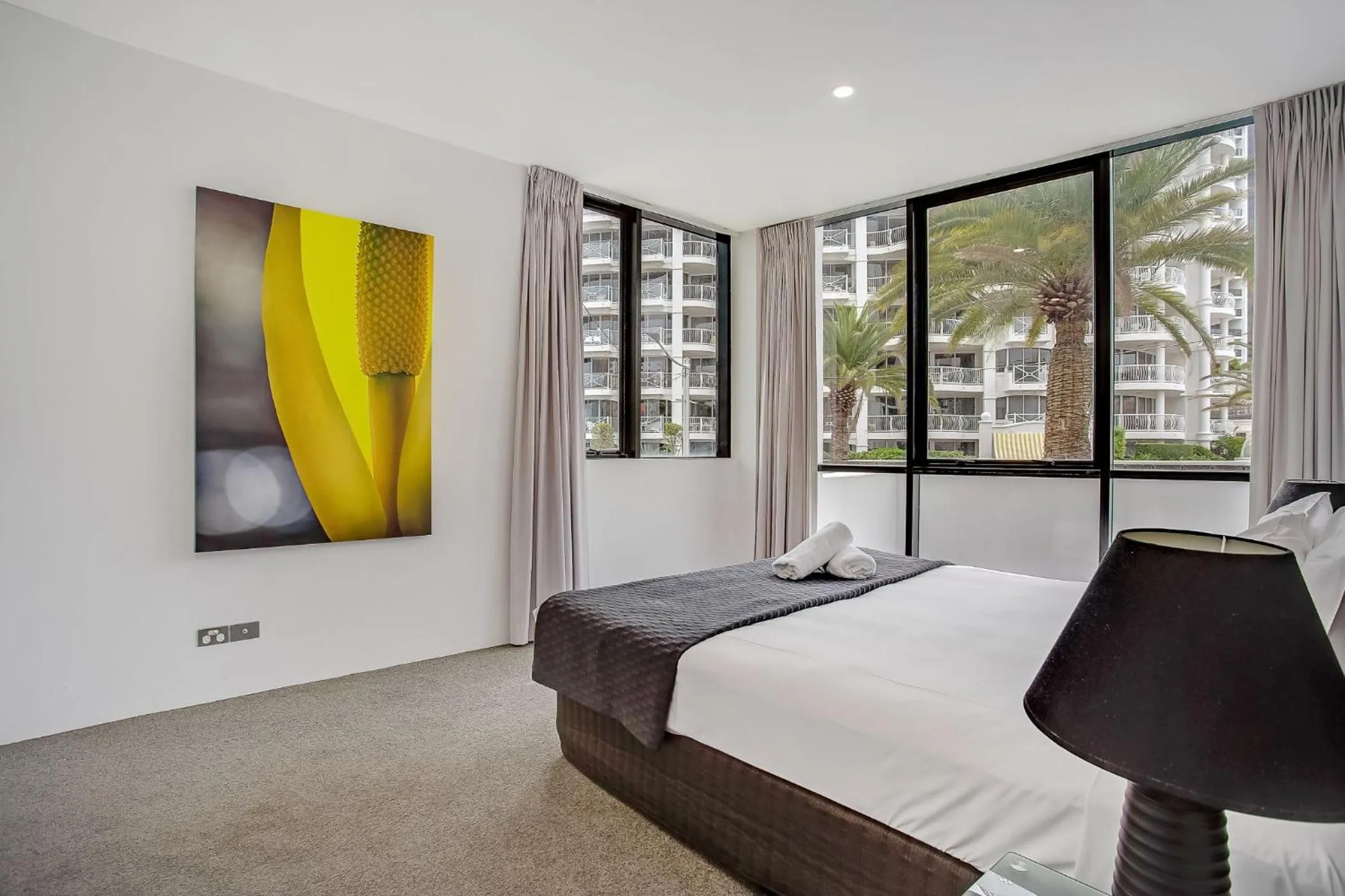 Bed in Aria Apartments