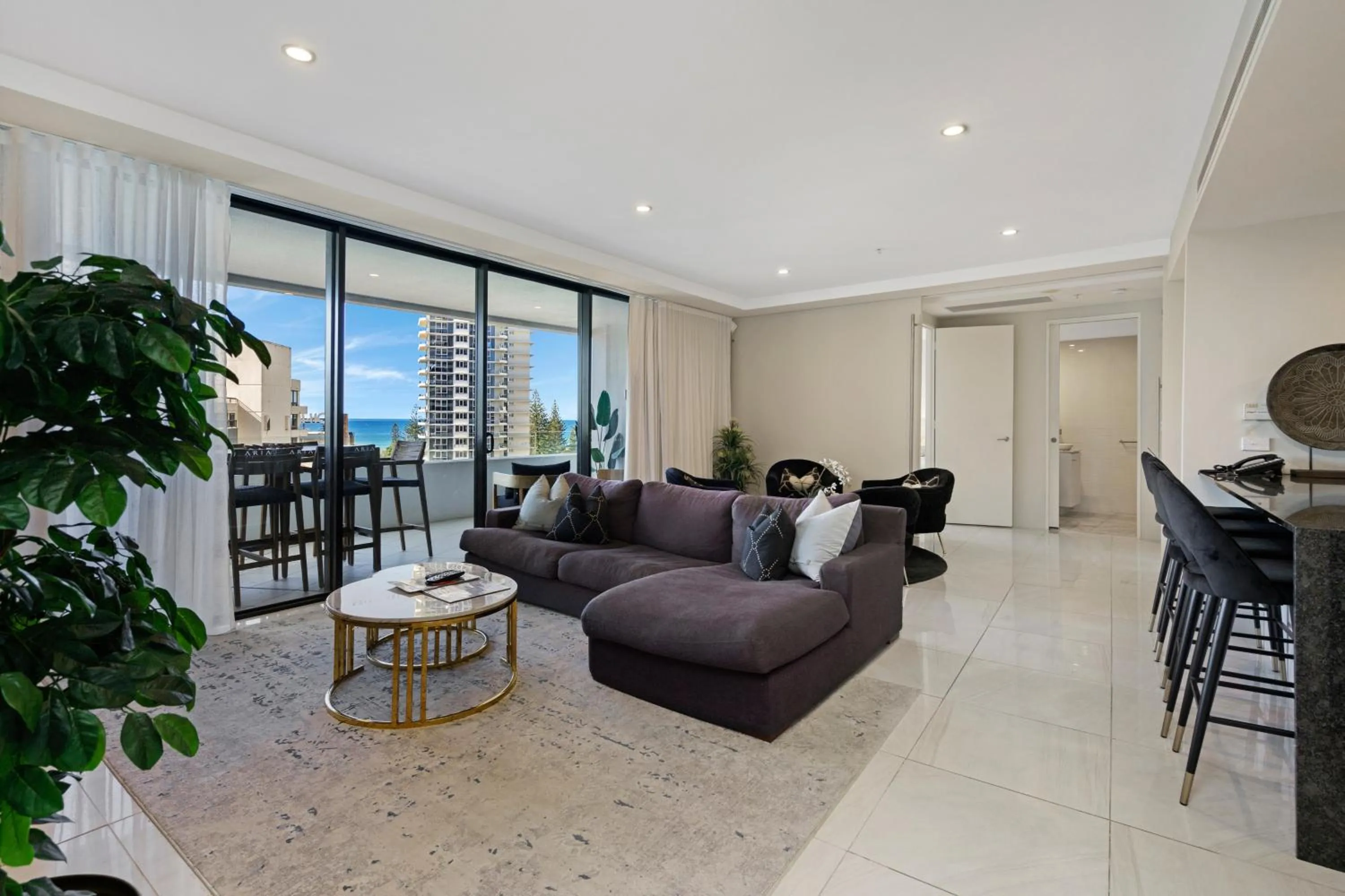Living room in Aria Apartments