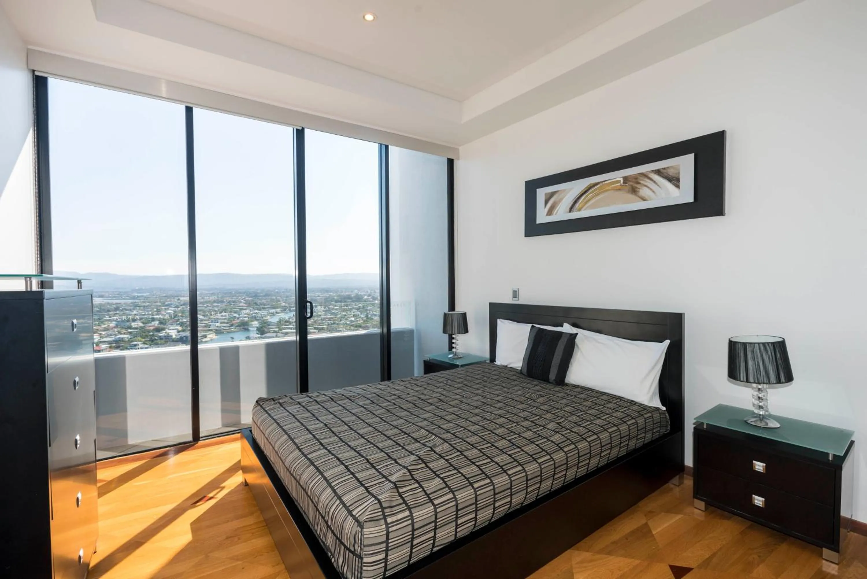 Day, Bed in Aria Apartments