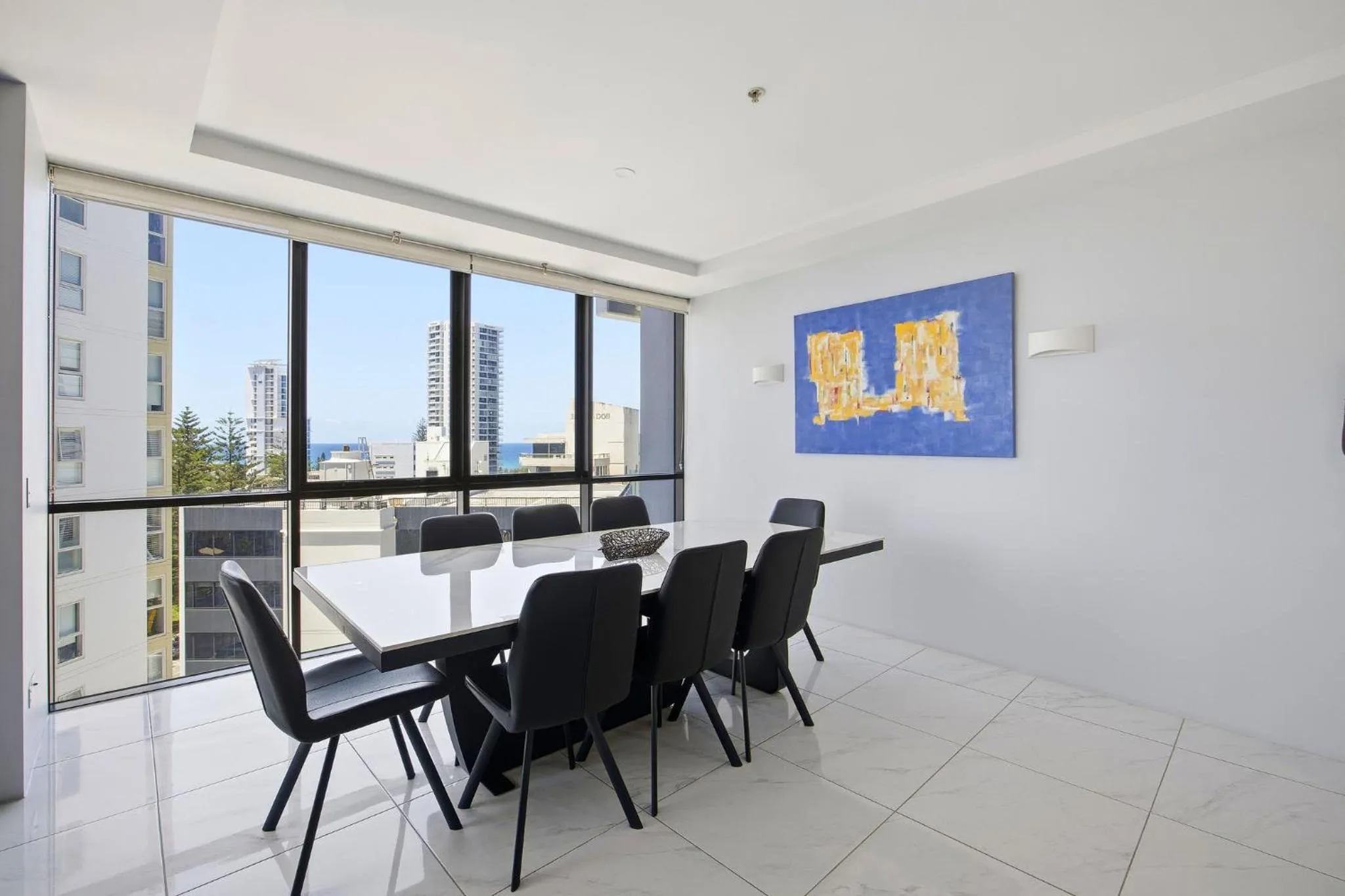 Seating area in Aria Apartments