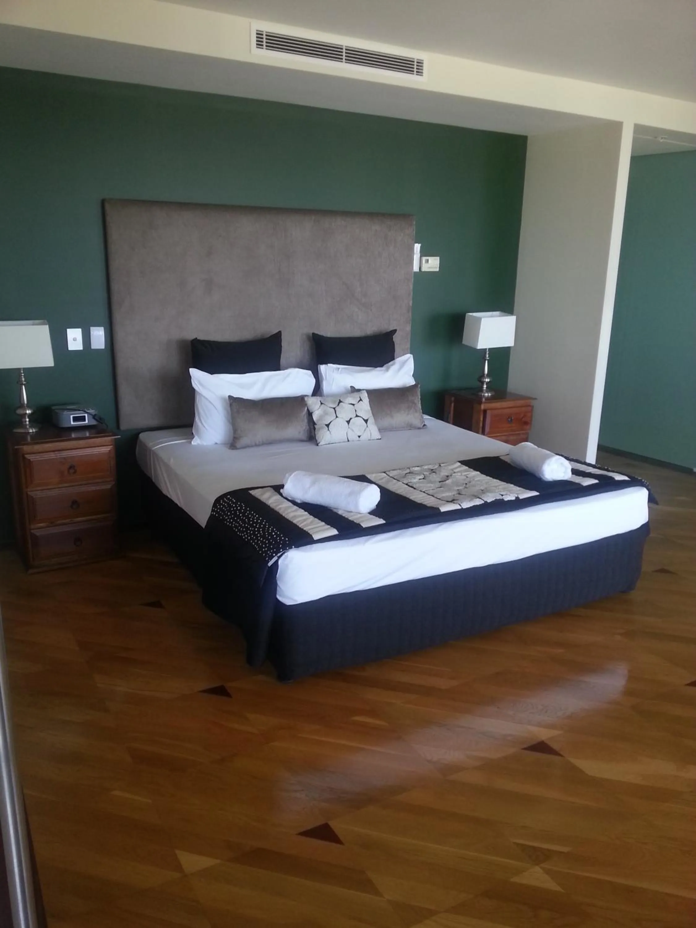 Bed in Aria Apartments