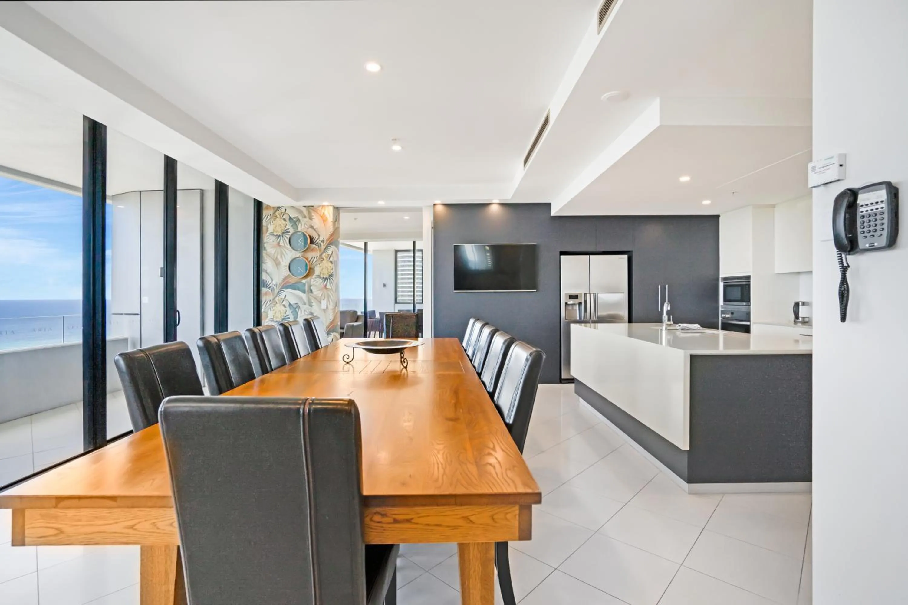 Dining area in Aria Apartments