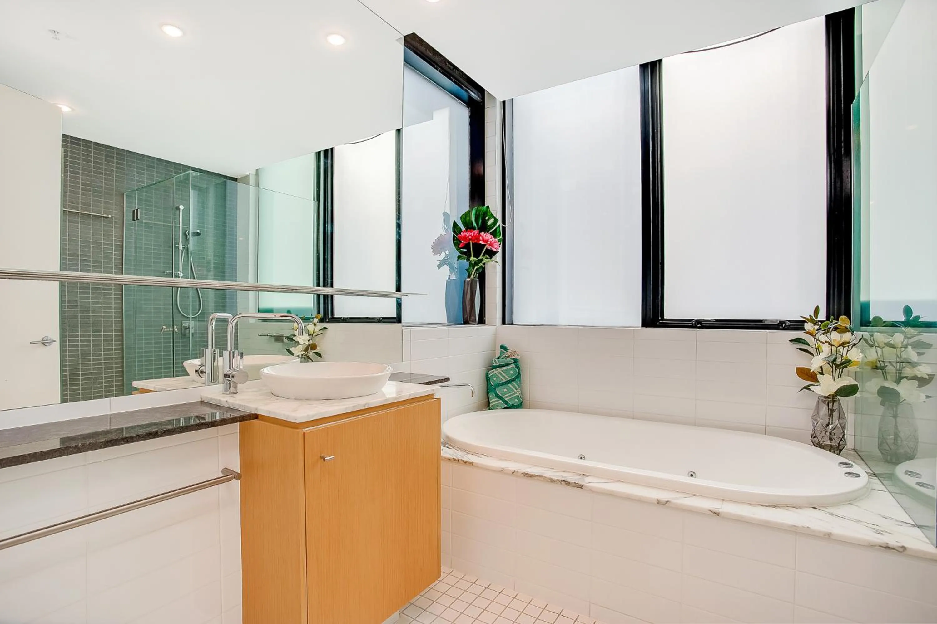Shower in Aria Apartments