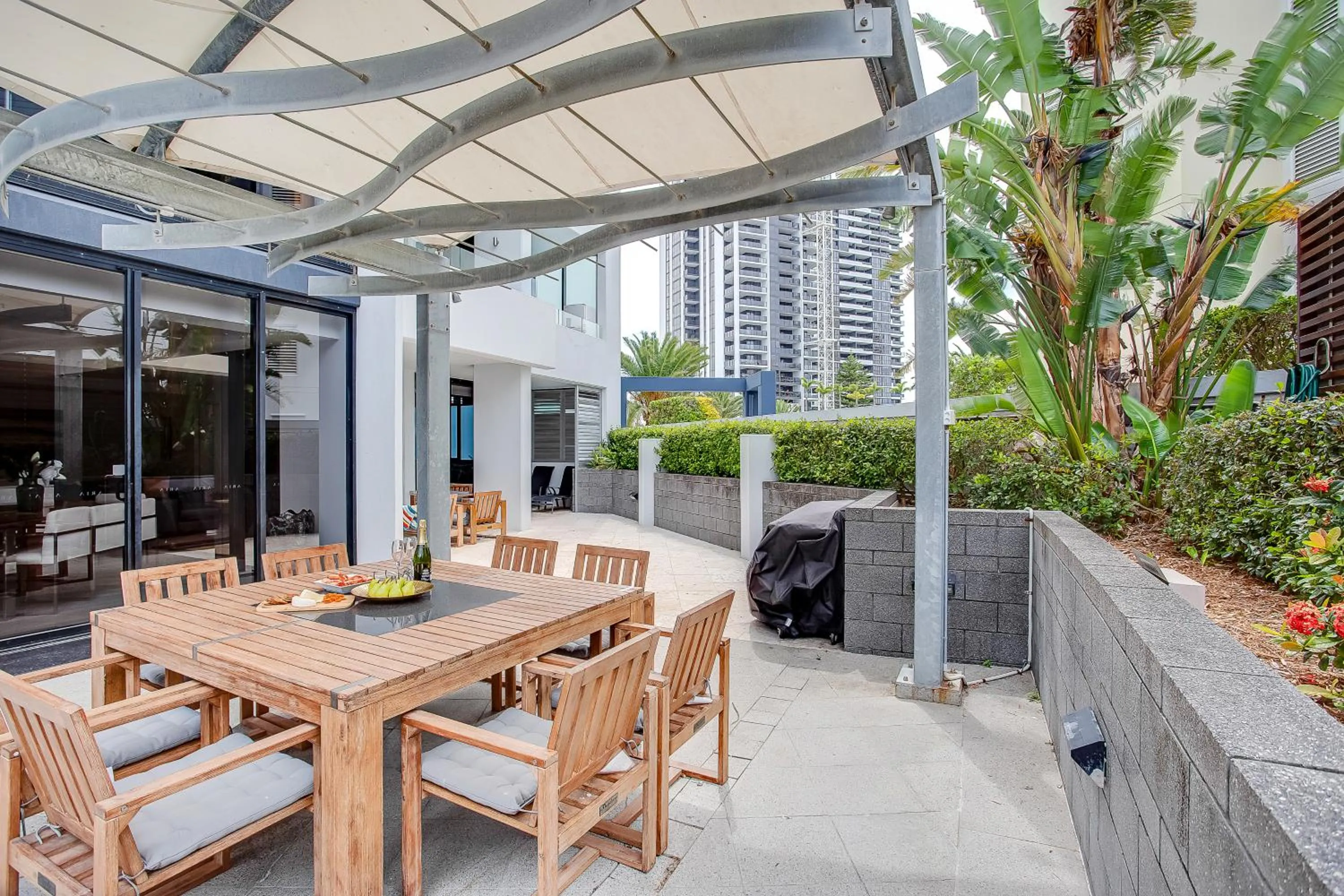 BBQ facilities in Aria Apartments