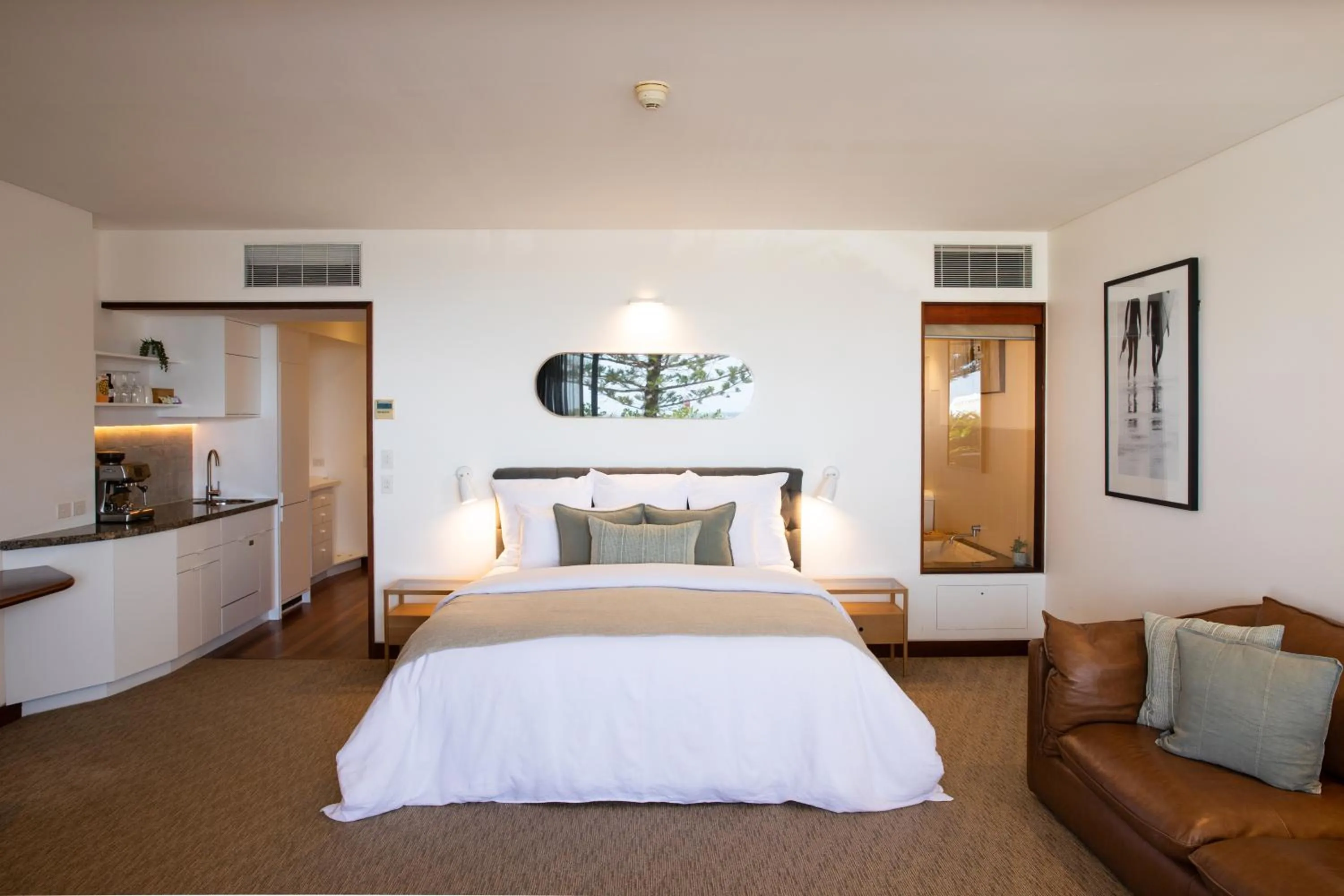 Bed in Beach Suites