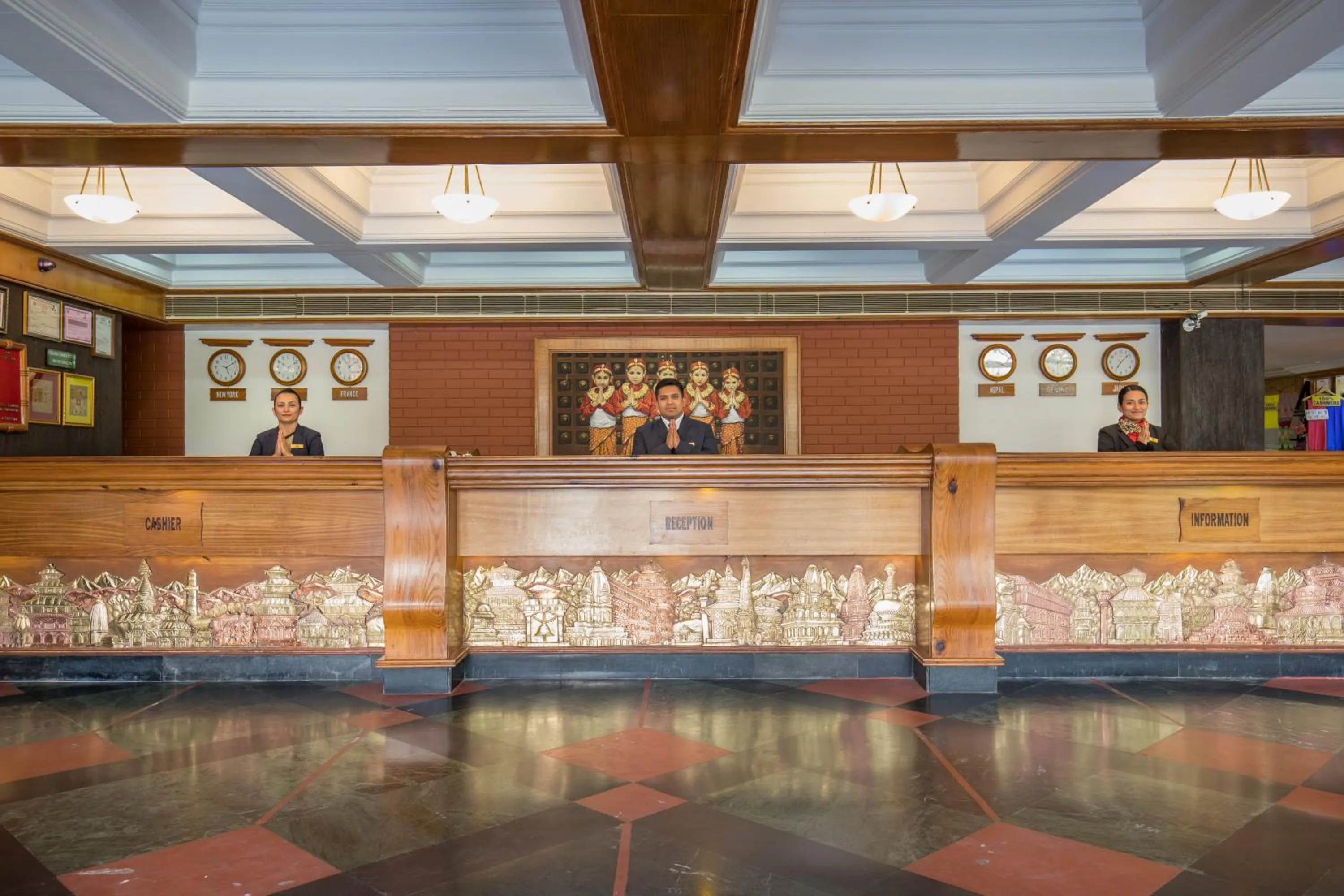 Lobby or reception in Hotel Pokhara Grande