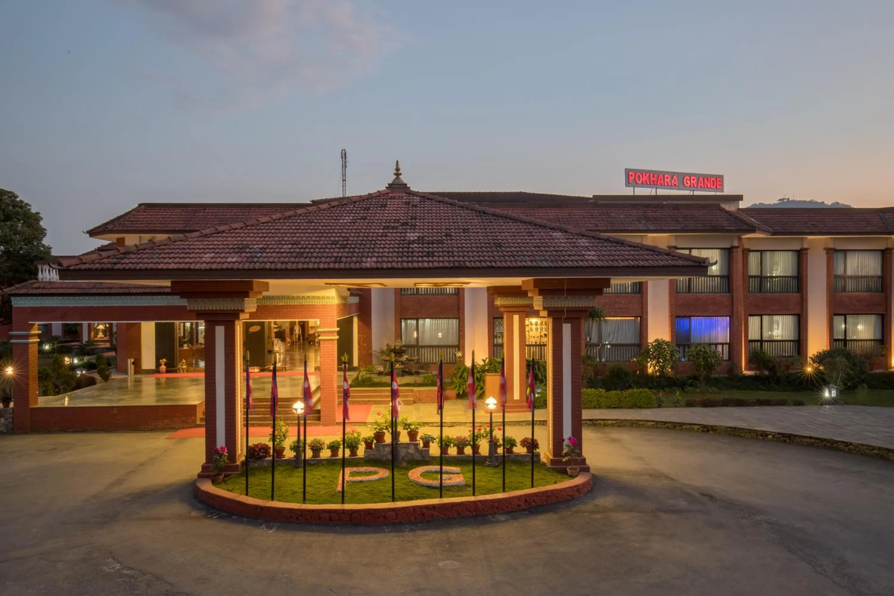 Facade/entrance in Hotel Pokhara Grande
