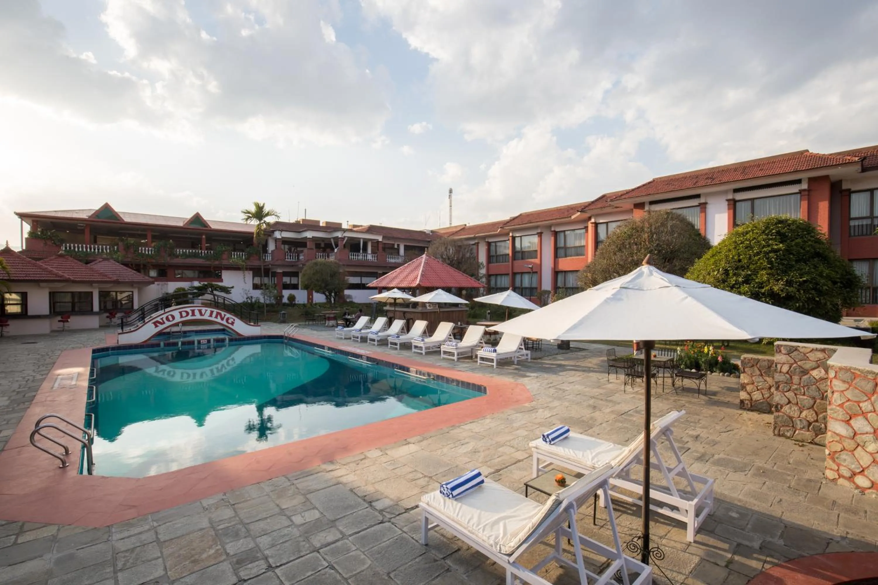 Swimming pool in Hotel Pokhara Grande
