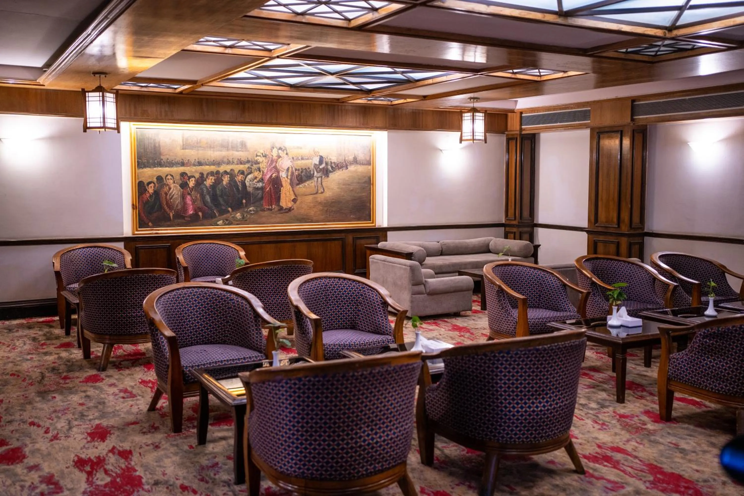 Seating area in Hotel Pokhara Grande