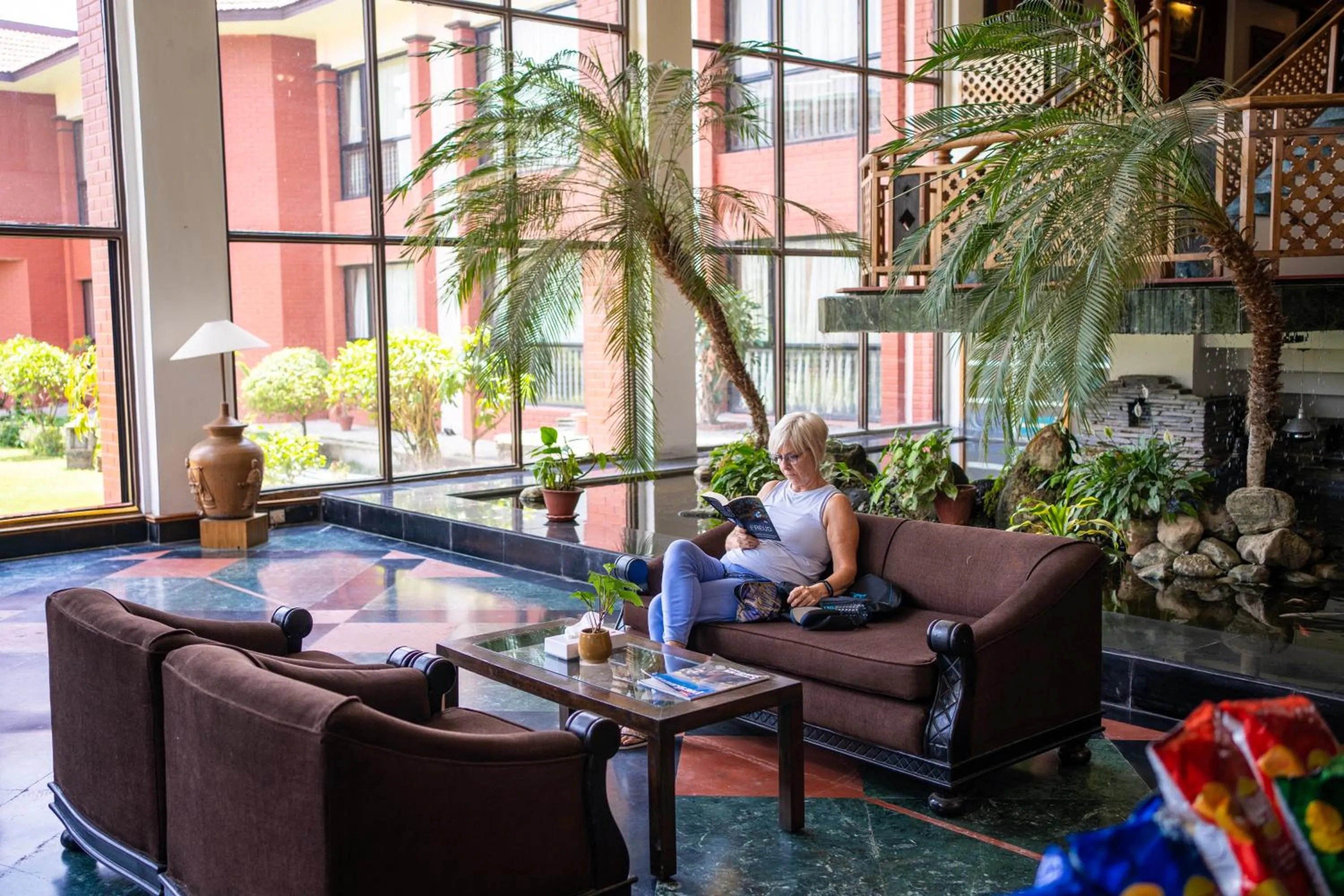 Lobby or reception in Hotel Pokhara Grande