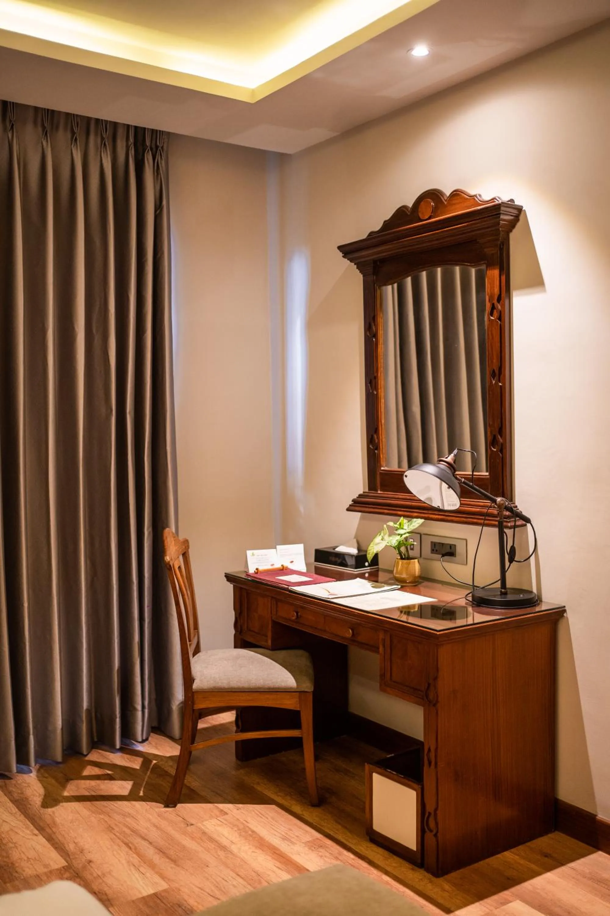 furniture, Bed in Hotel Pokhara Grande