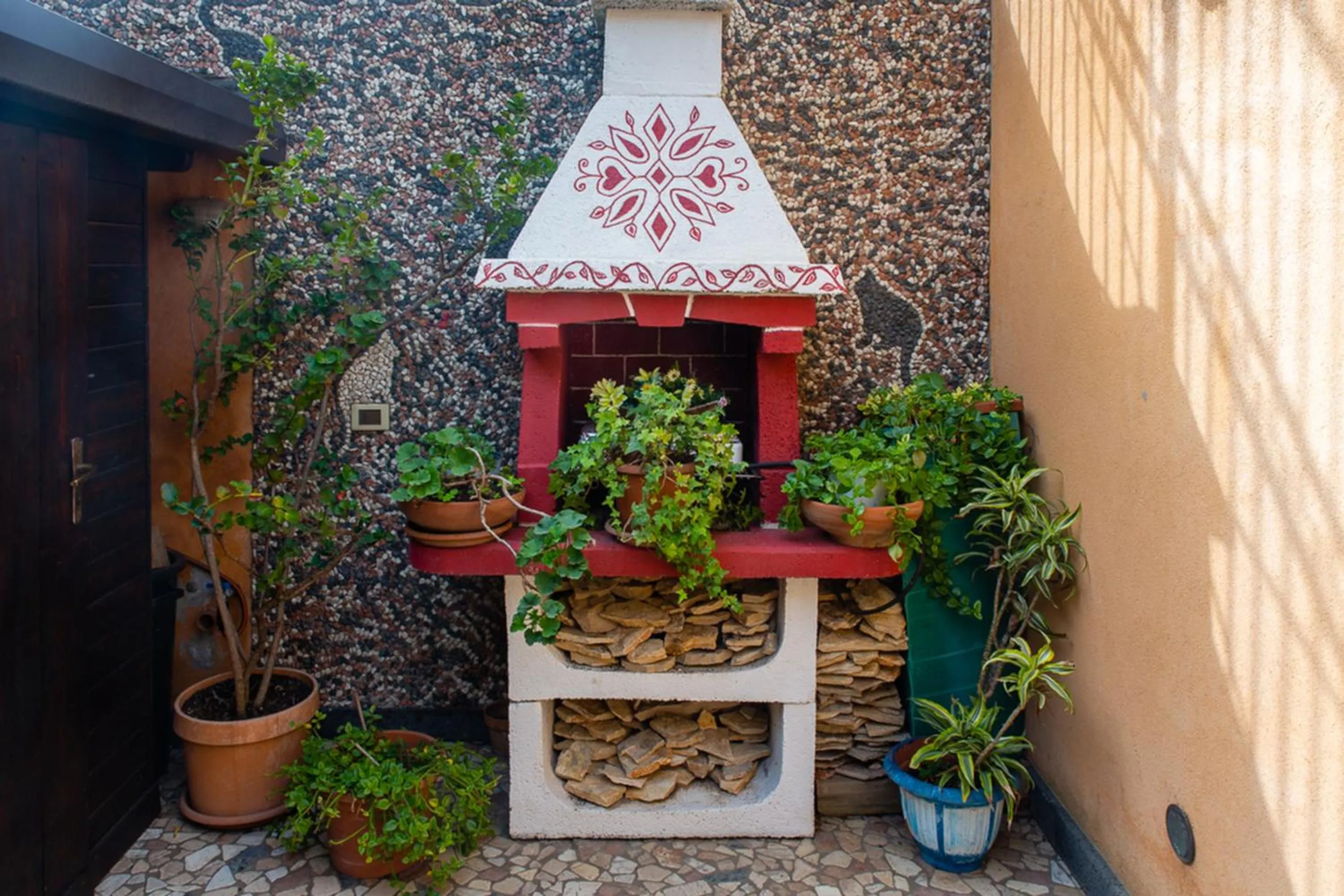 Decorative detail in B&B Villa Liliya