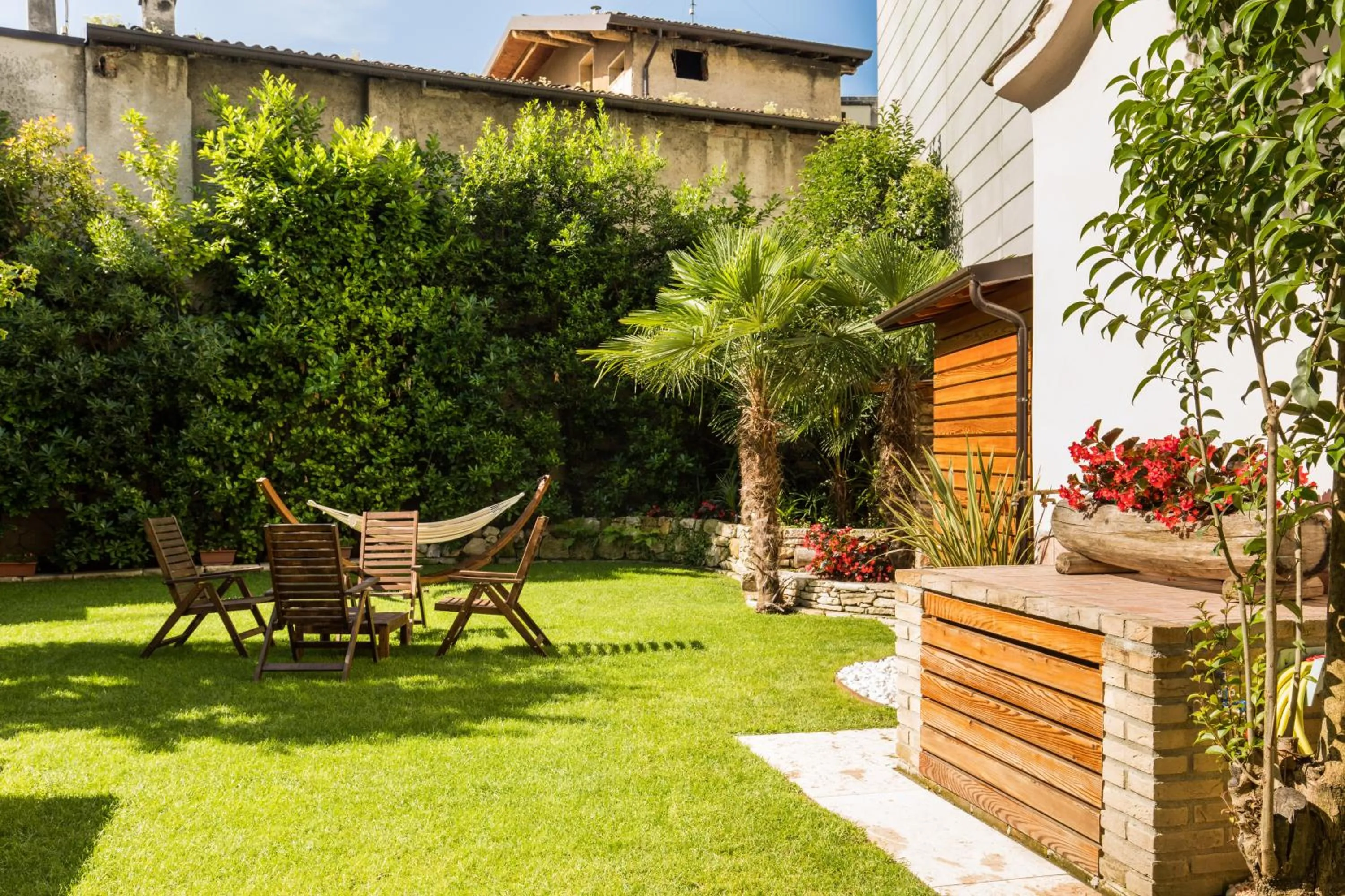 Garden in Antiche Rive Holidays Apartments