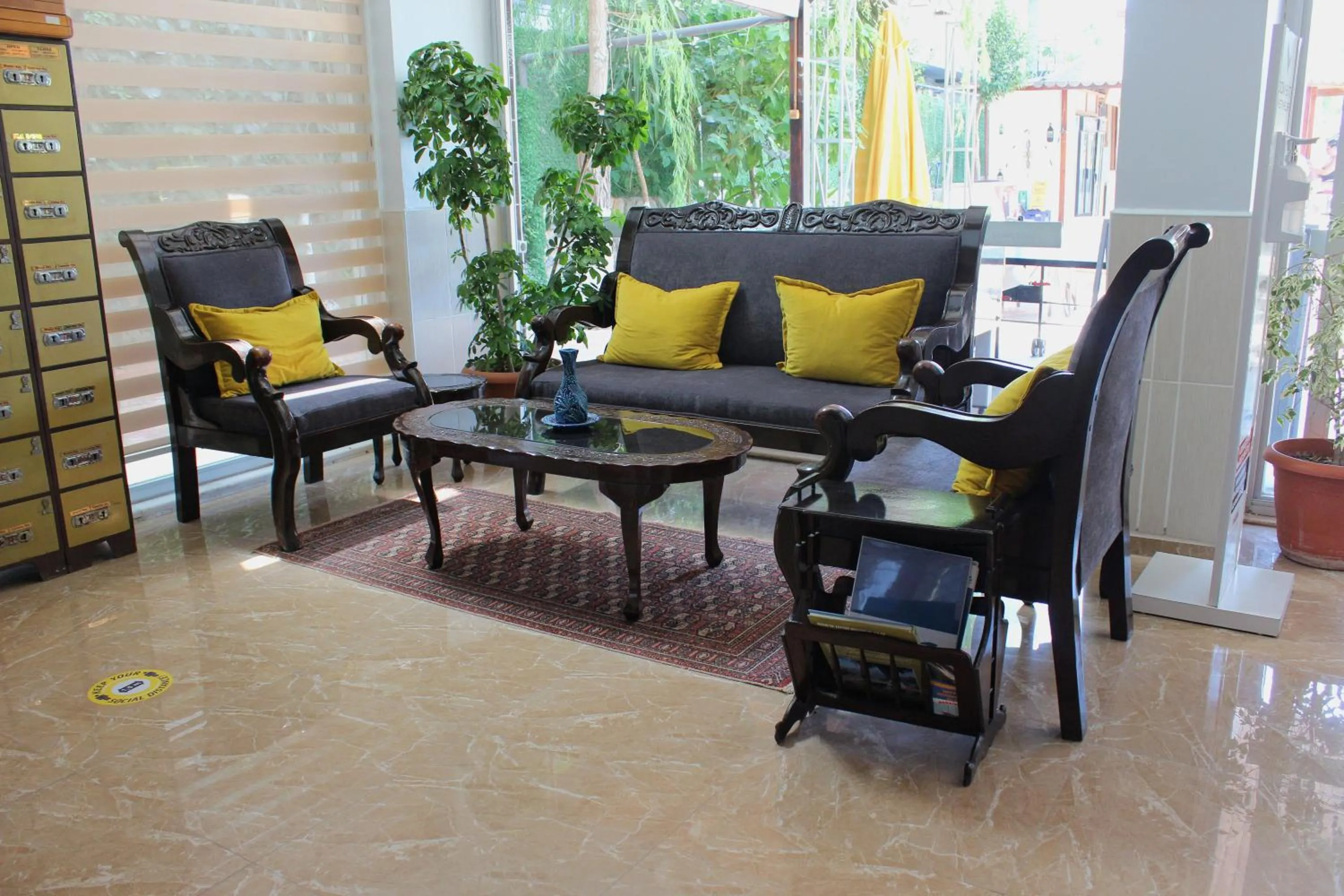 Lobby or reception in Panormos Hotel