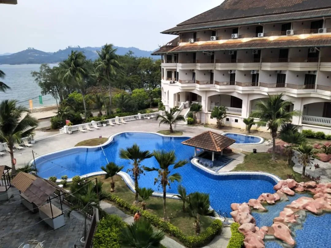 Pool view in The Orient Star Resort Lumut