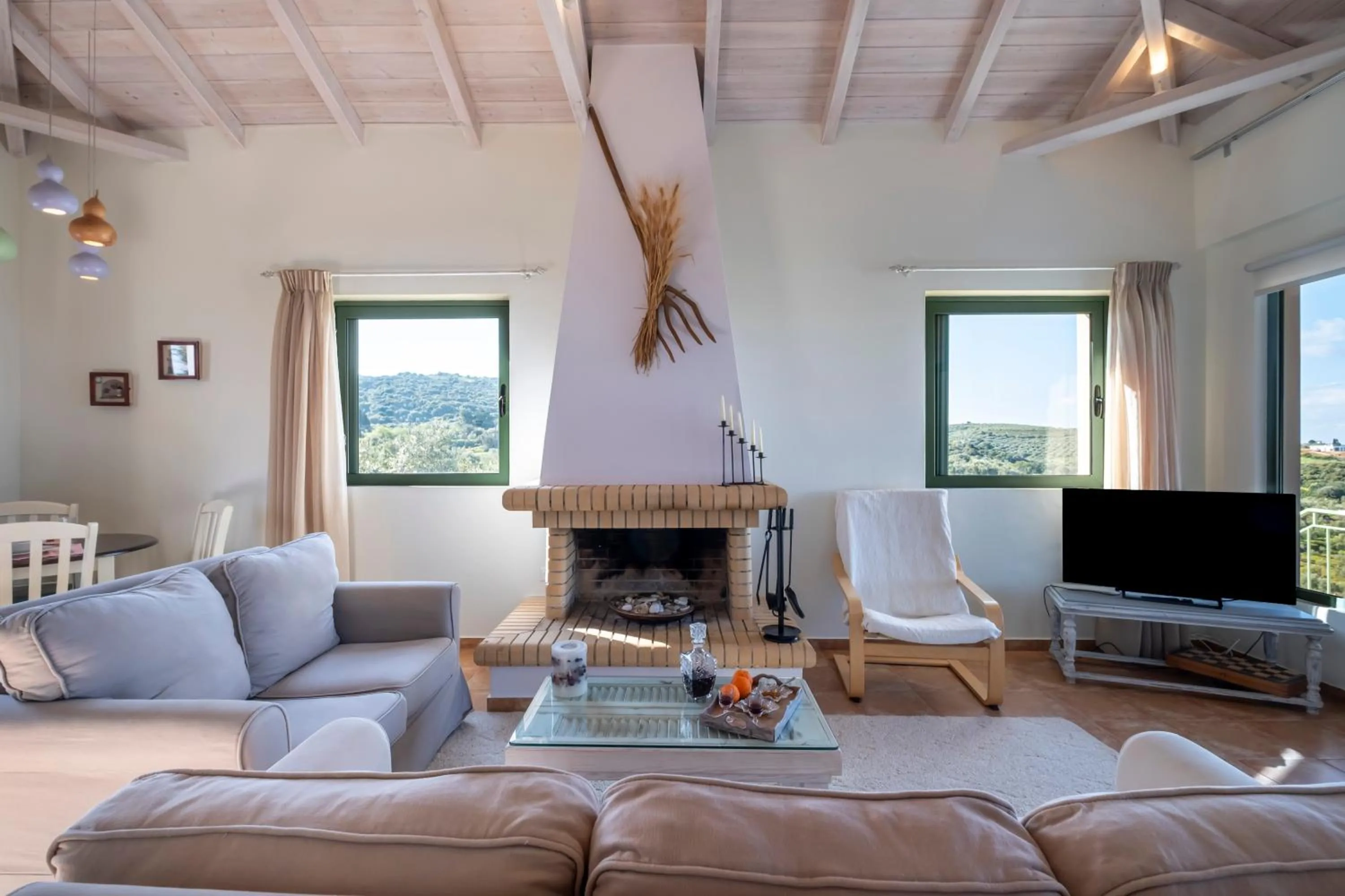 Living room in Chamaloni Cottages