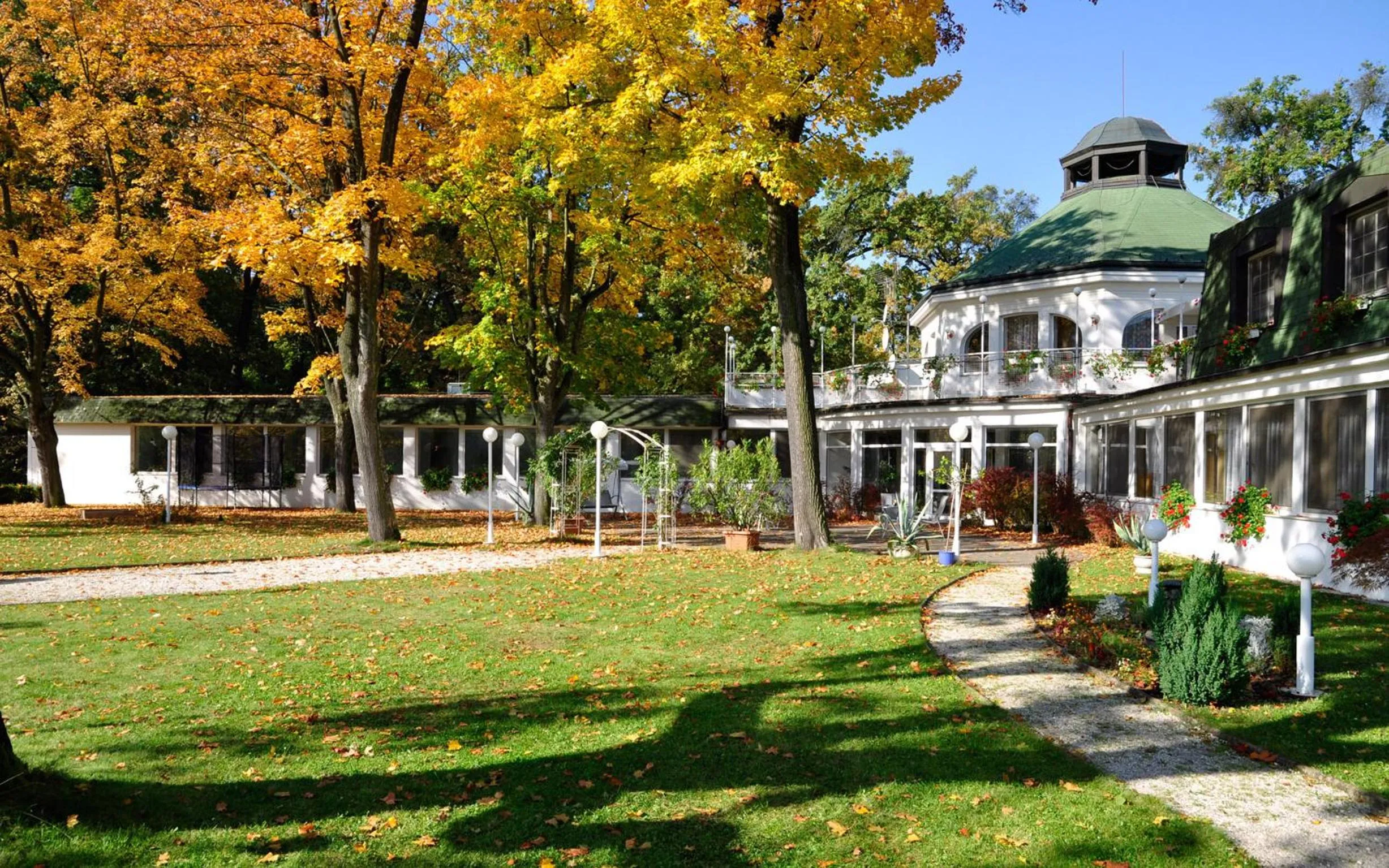 Garden in Hotel Ostrov