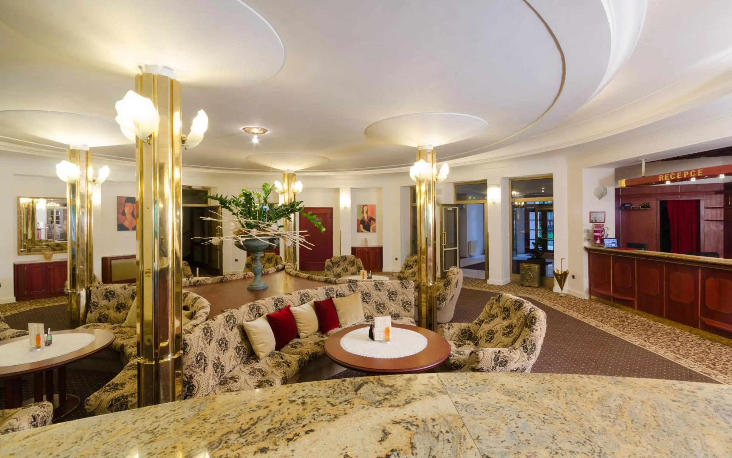 Lobby or reception in Hotel Ostrov