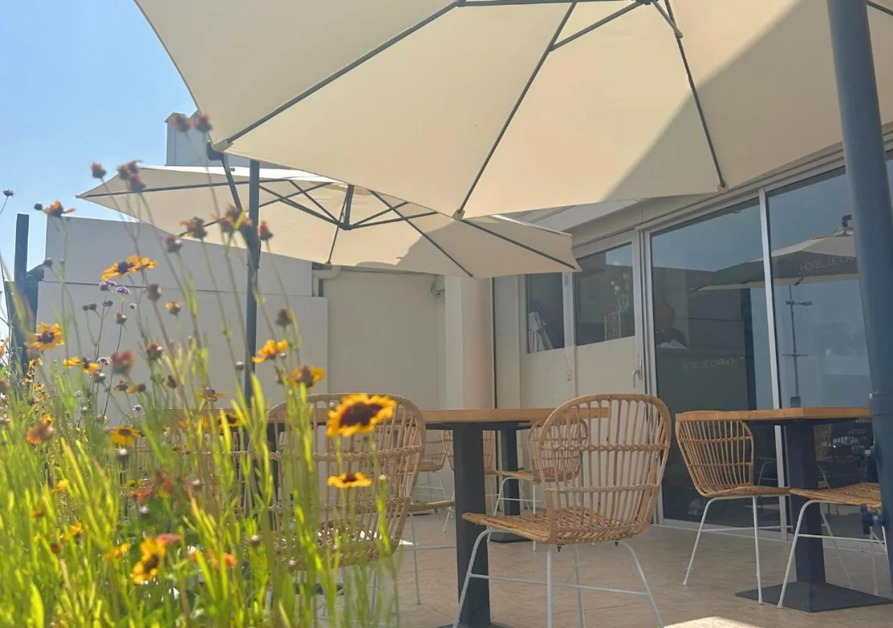 Patio in Hôtel Le Carnon