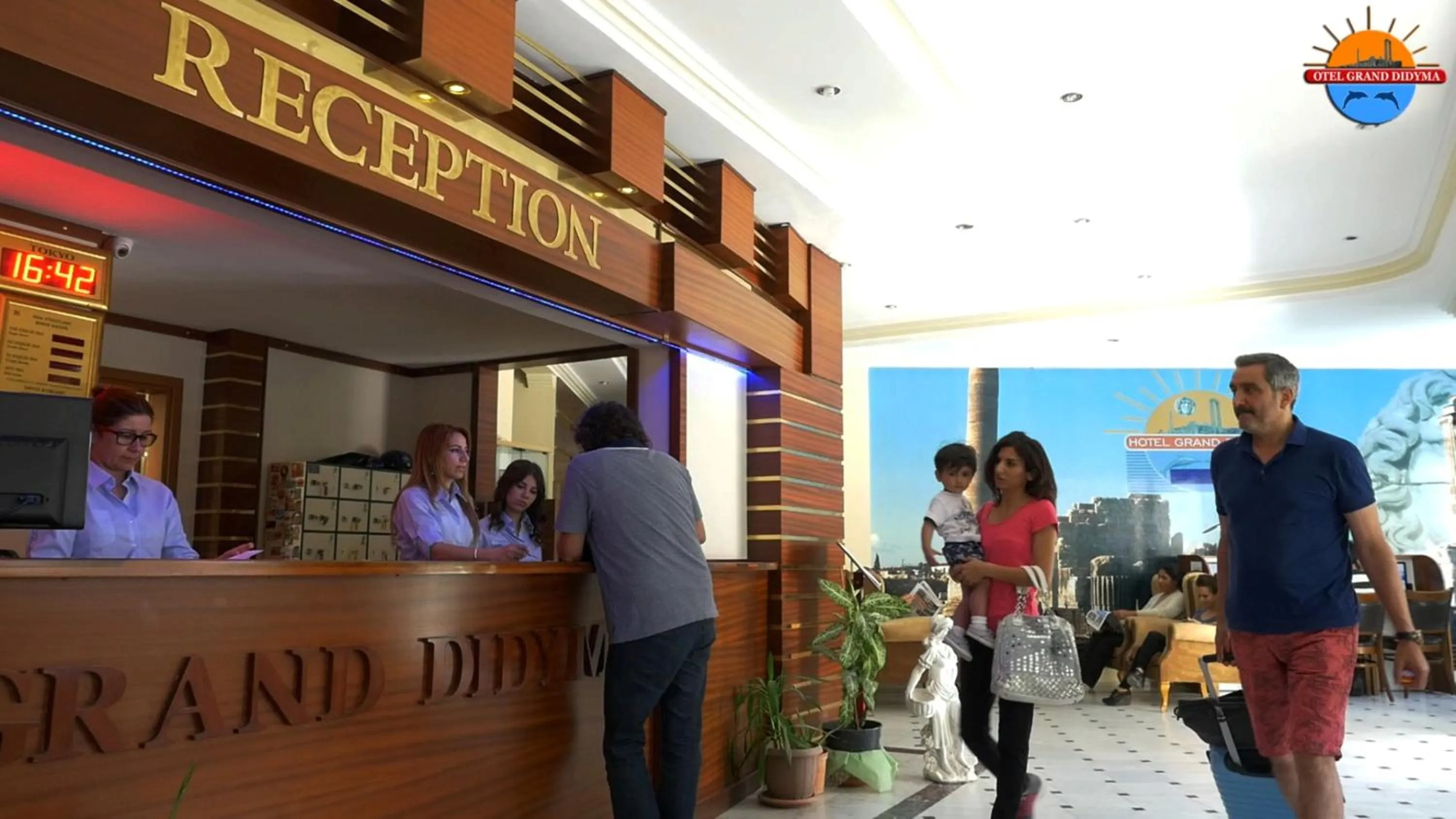 Lobby or reception in Grand Didyma Hotel