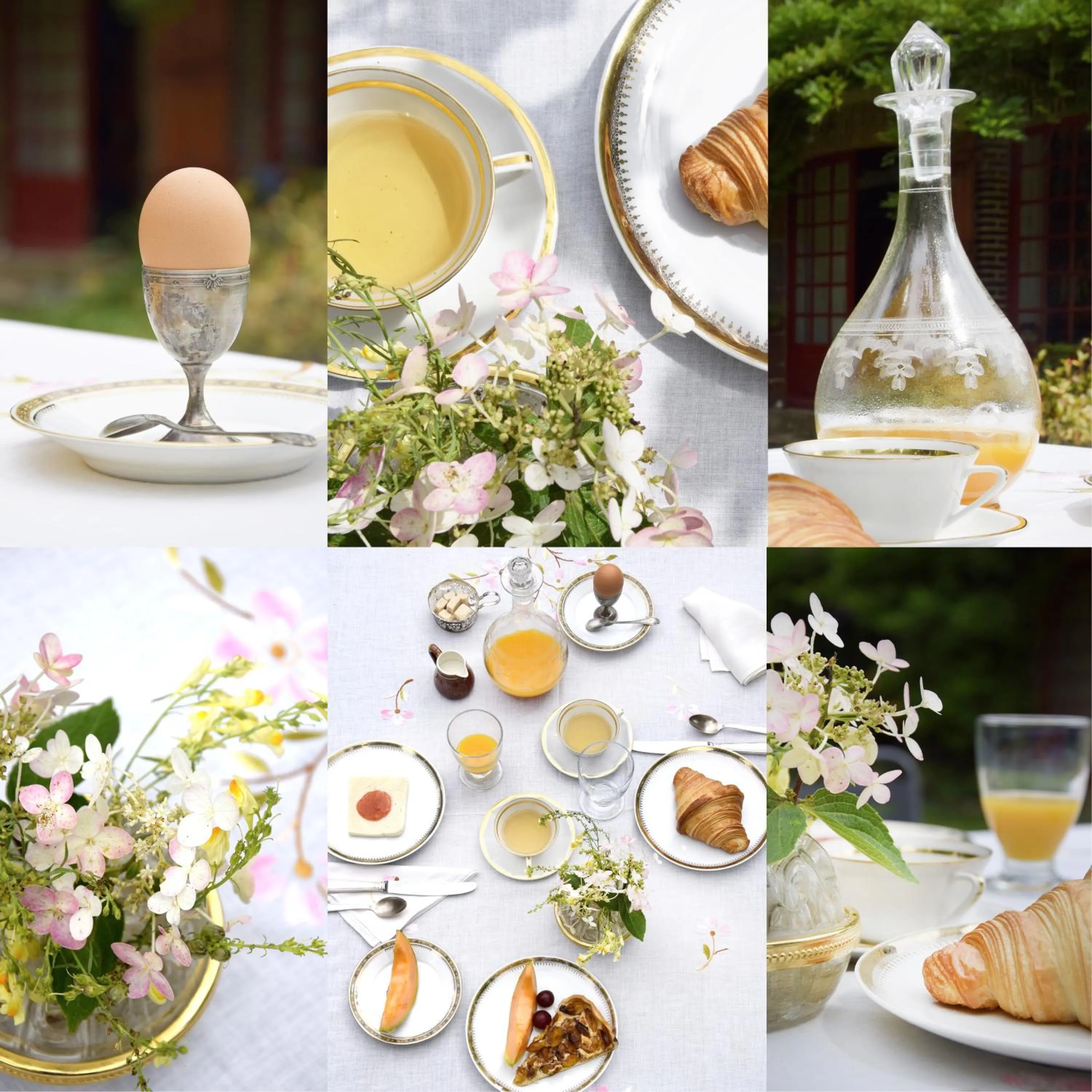 Continental breakfast in Domaine de l'Ocrerie