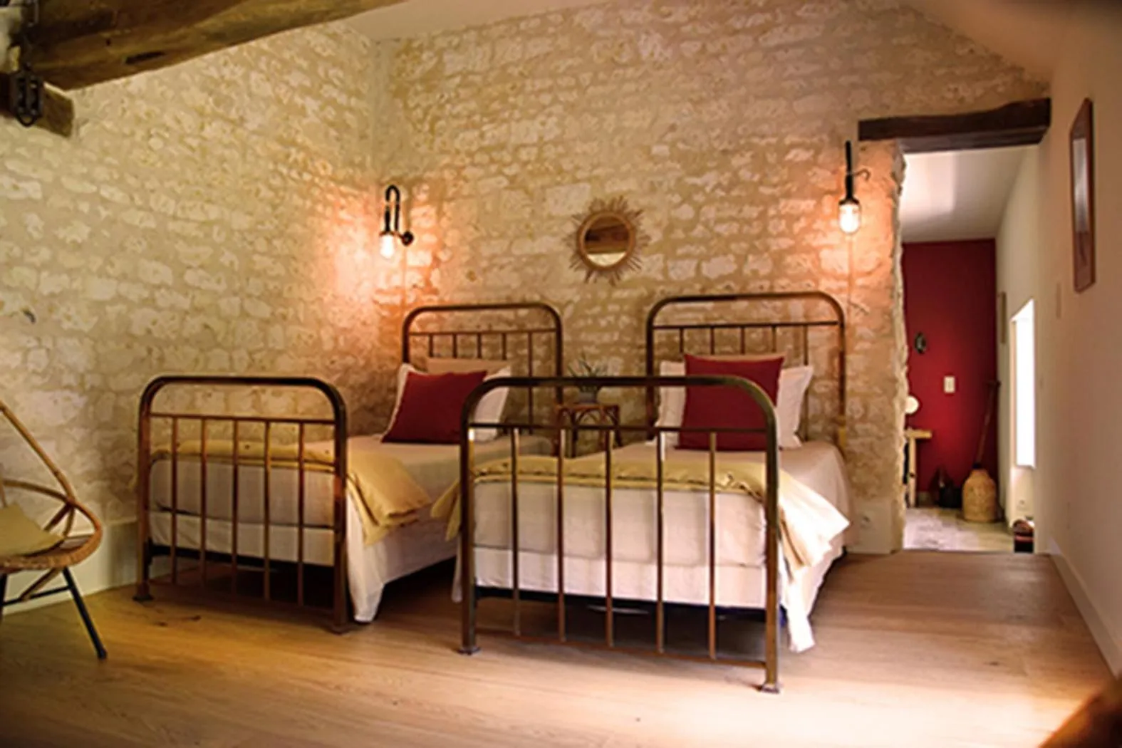 Bedroom, Bed in Domaine de l'Ocrerie
