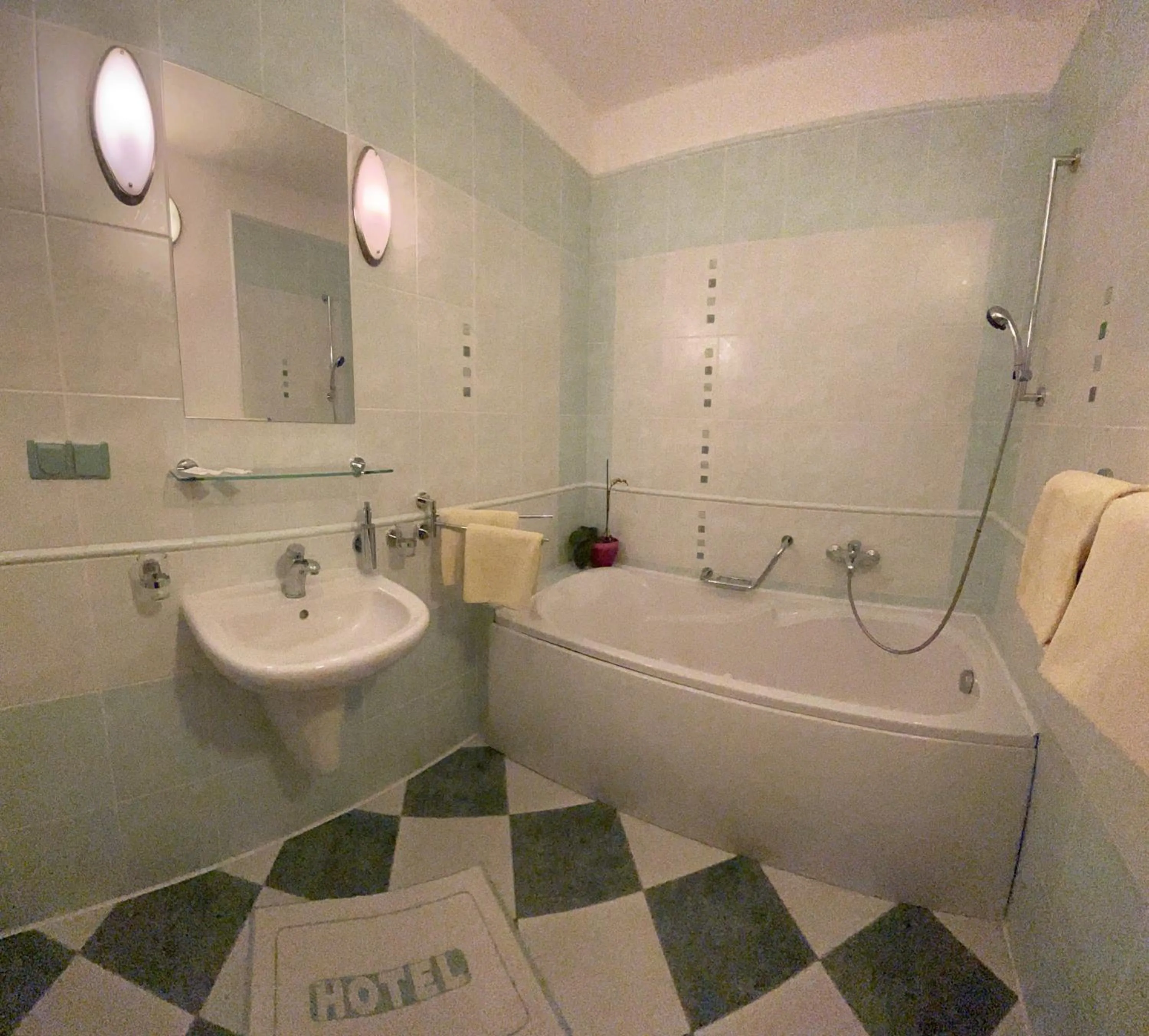 Bathroom in Hotel Ostrov Garni