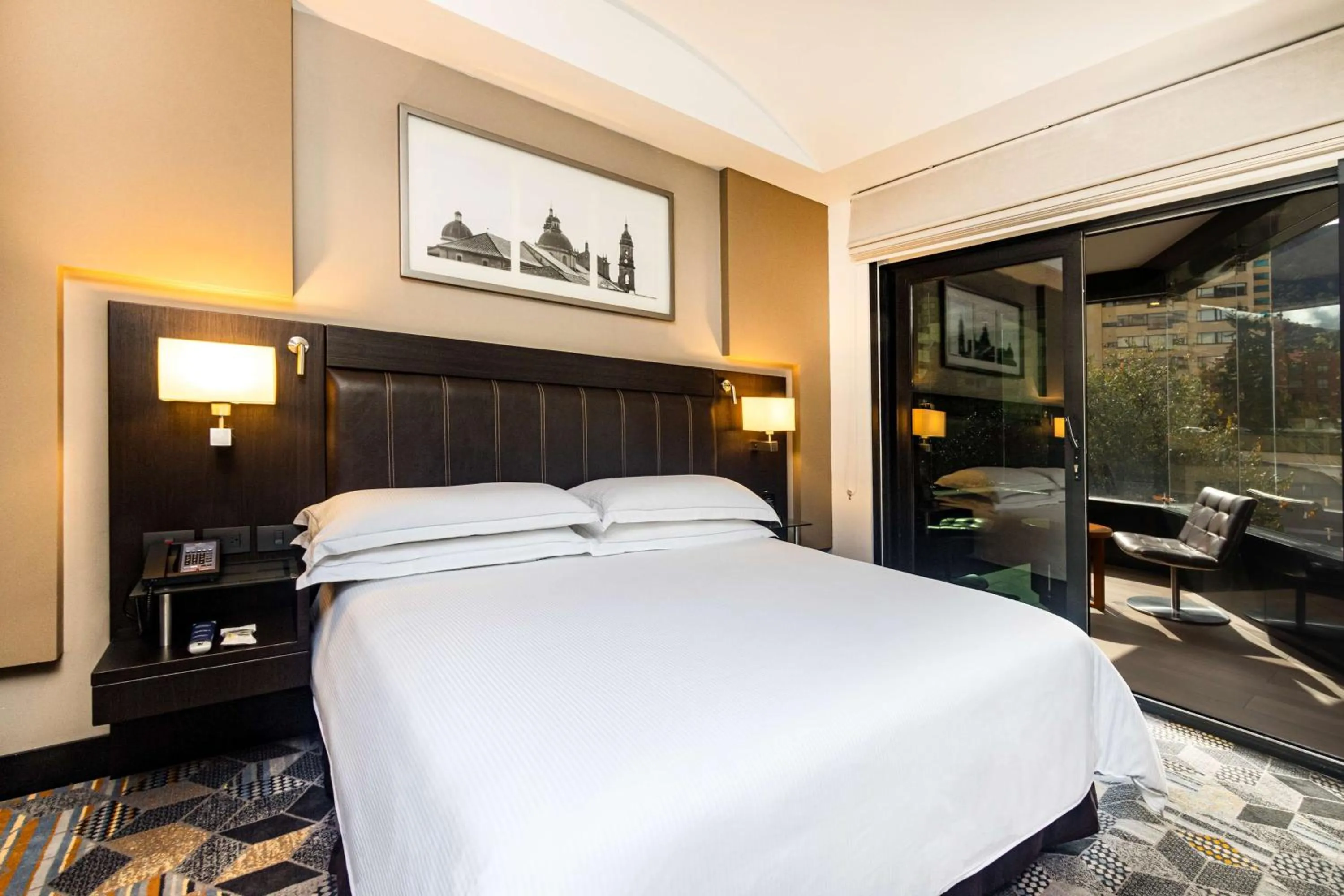 Bed in Hilton Bogotá