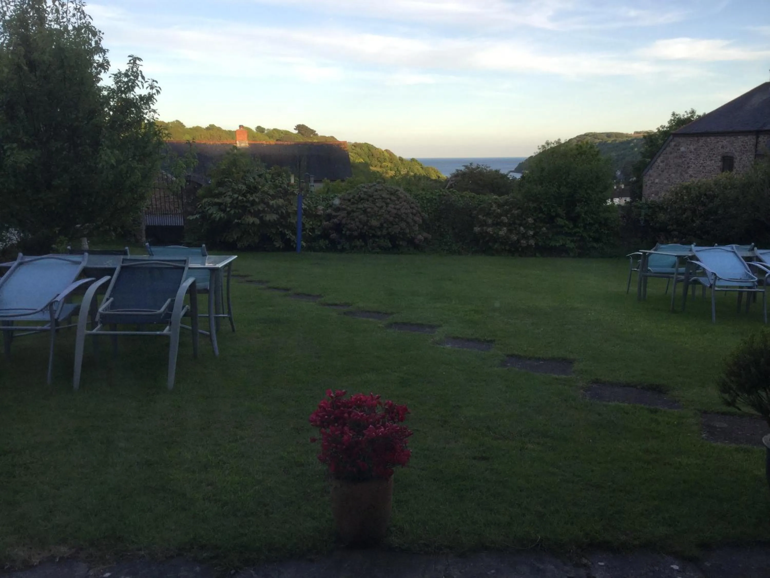 Garden view in Coombe House B&B