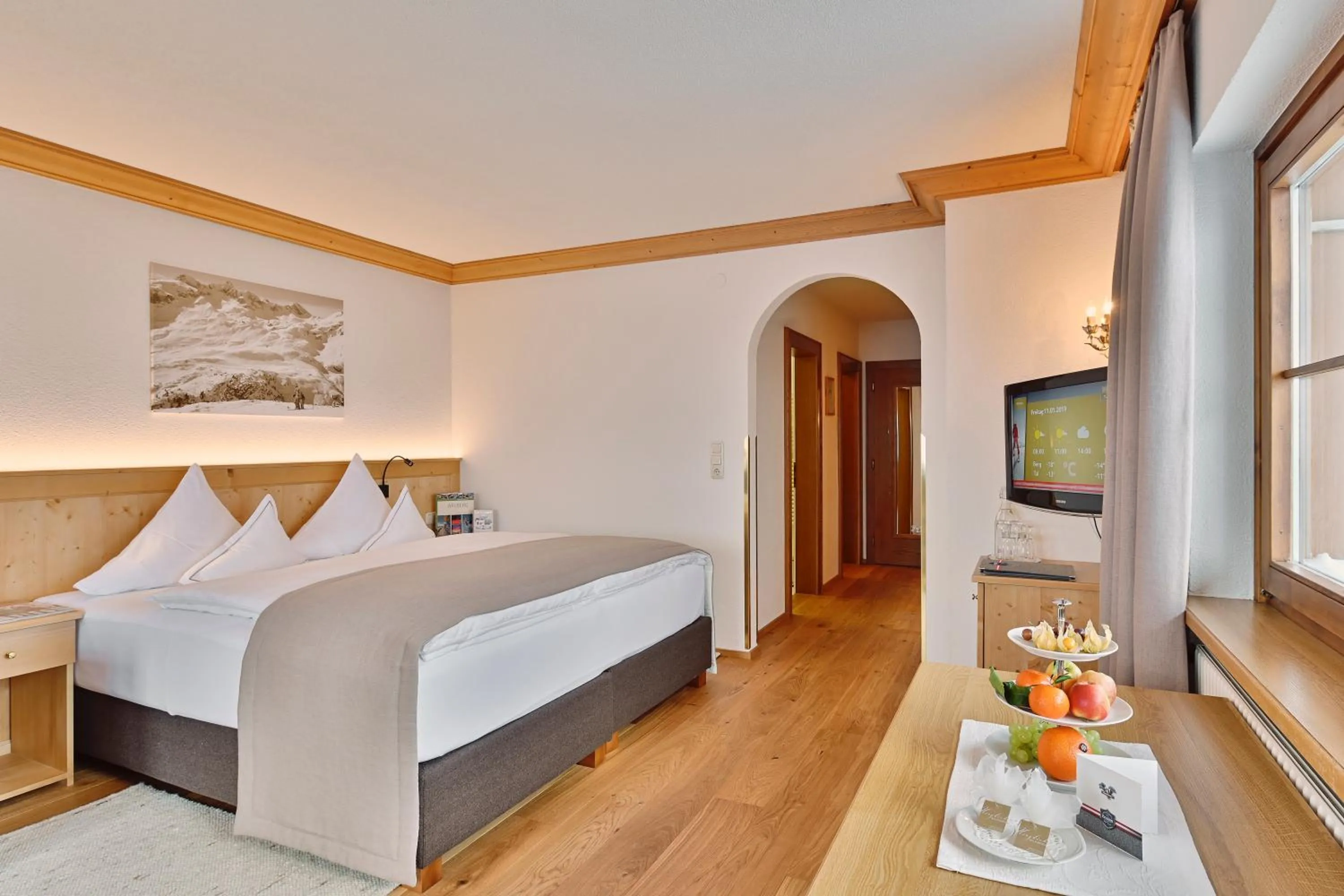 Bedroom, Bed in Hotel Enzian