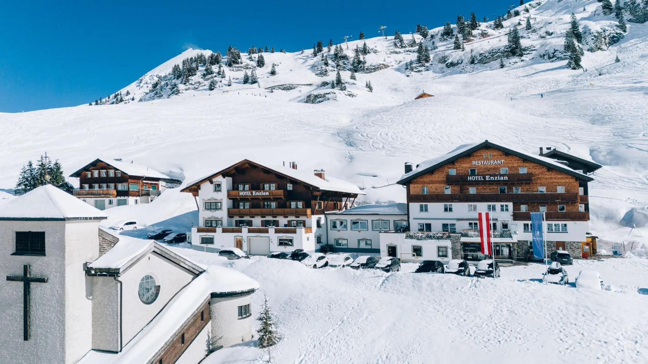 Property building in Hotel Enzian