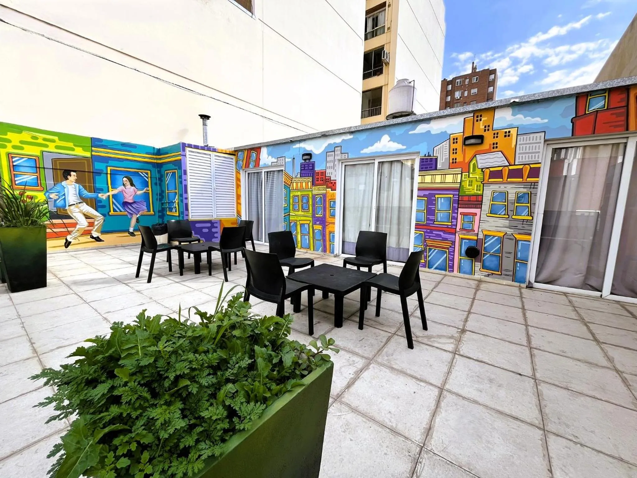 Balcony/Terrace in Link Cordoba Hostel