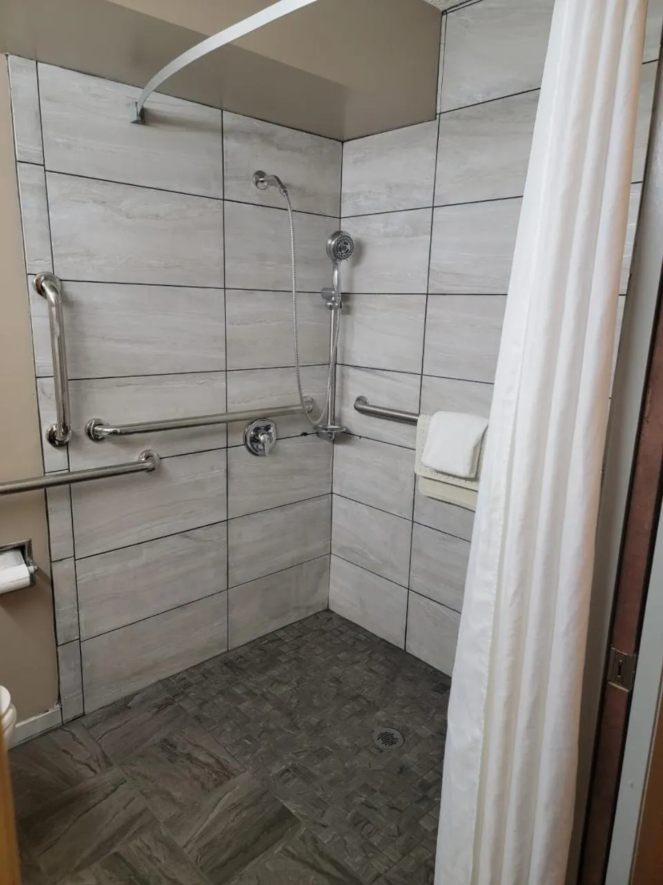 Shower in Ramada by Wyndham Angola/Fremont Area