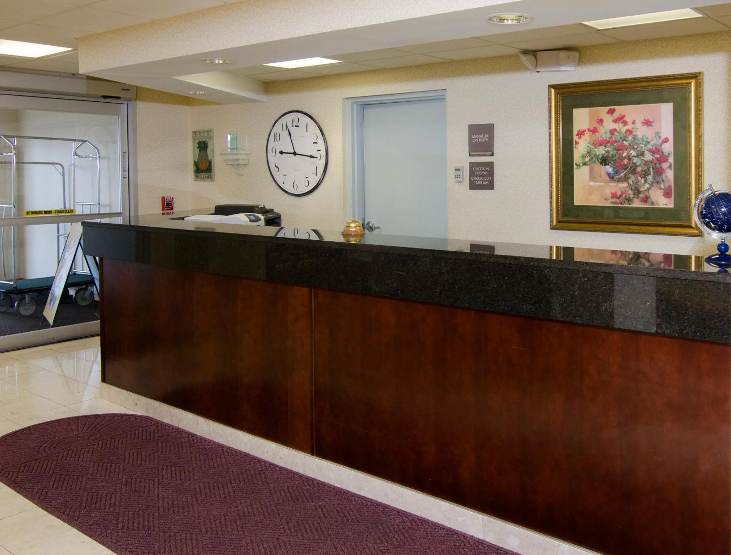 Lobby or reception in Ramada by Wyndham Angola/Fremont Area