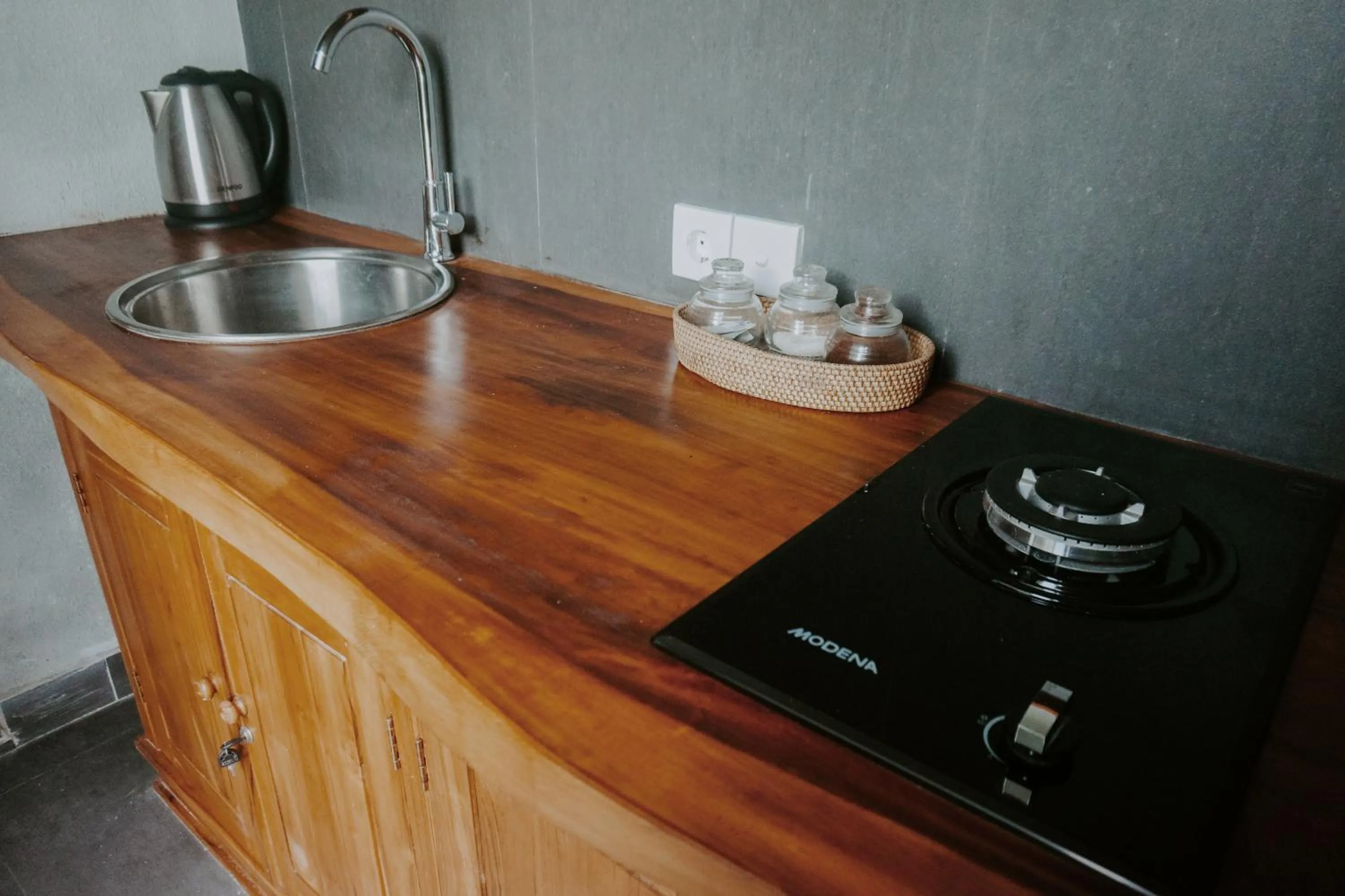 Kitchen or kitchenette in Anggira Villa Ubud