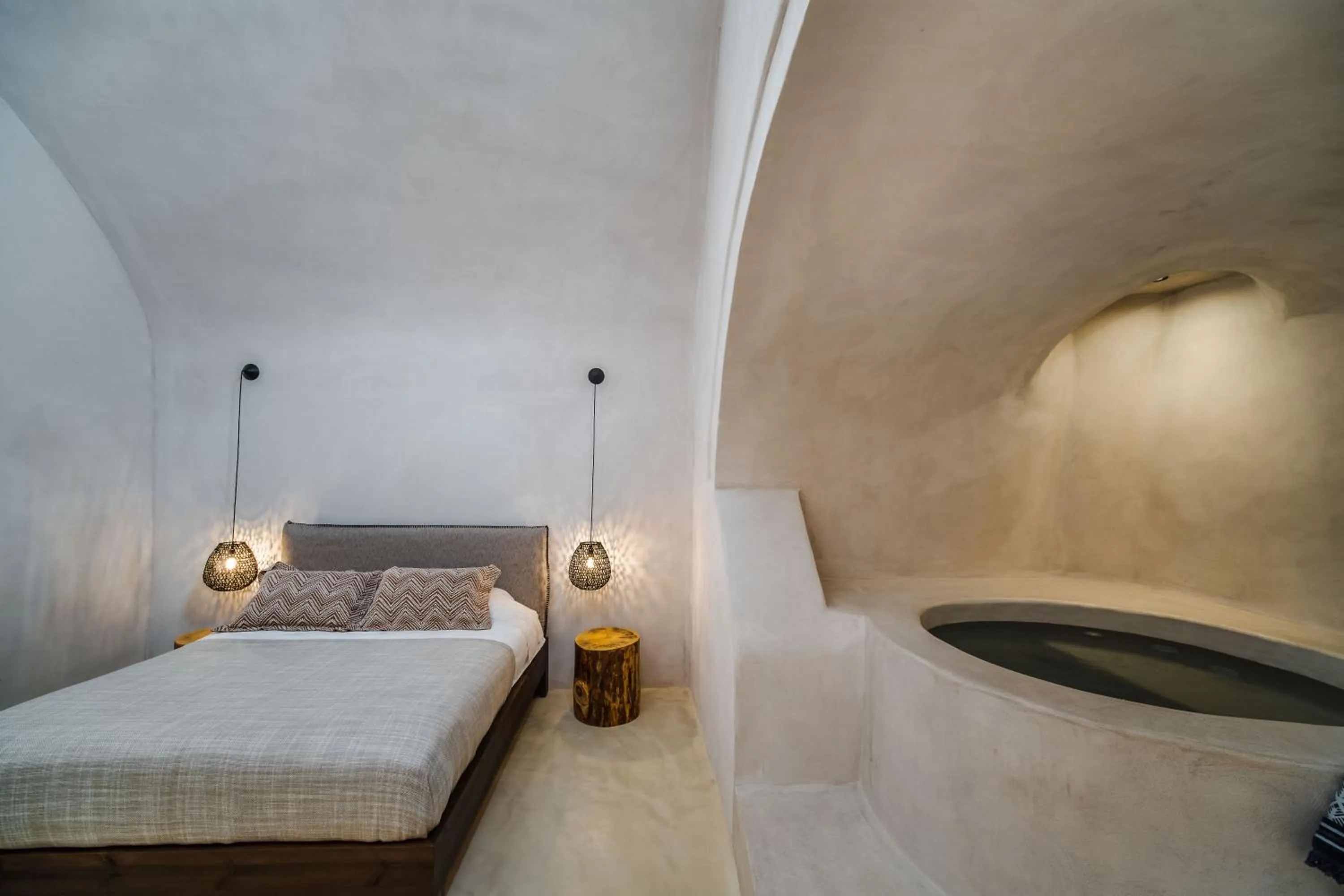 Hot Tub, Bed in Phaos 1870, A restored Winery