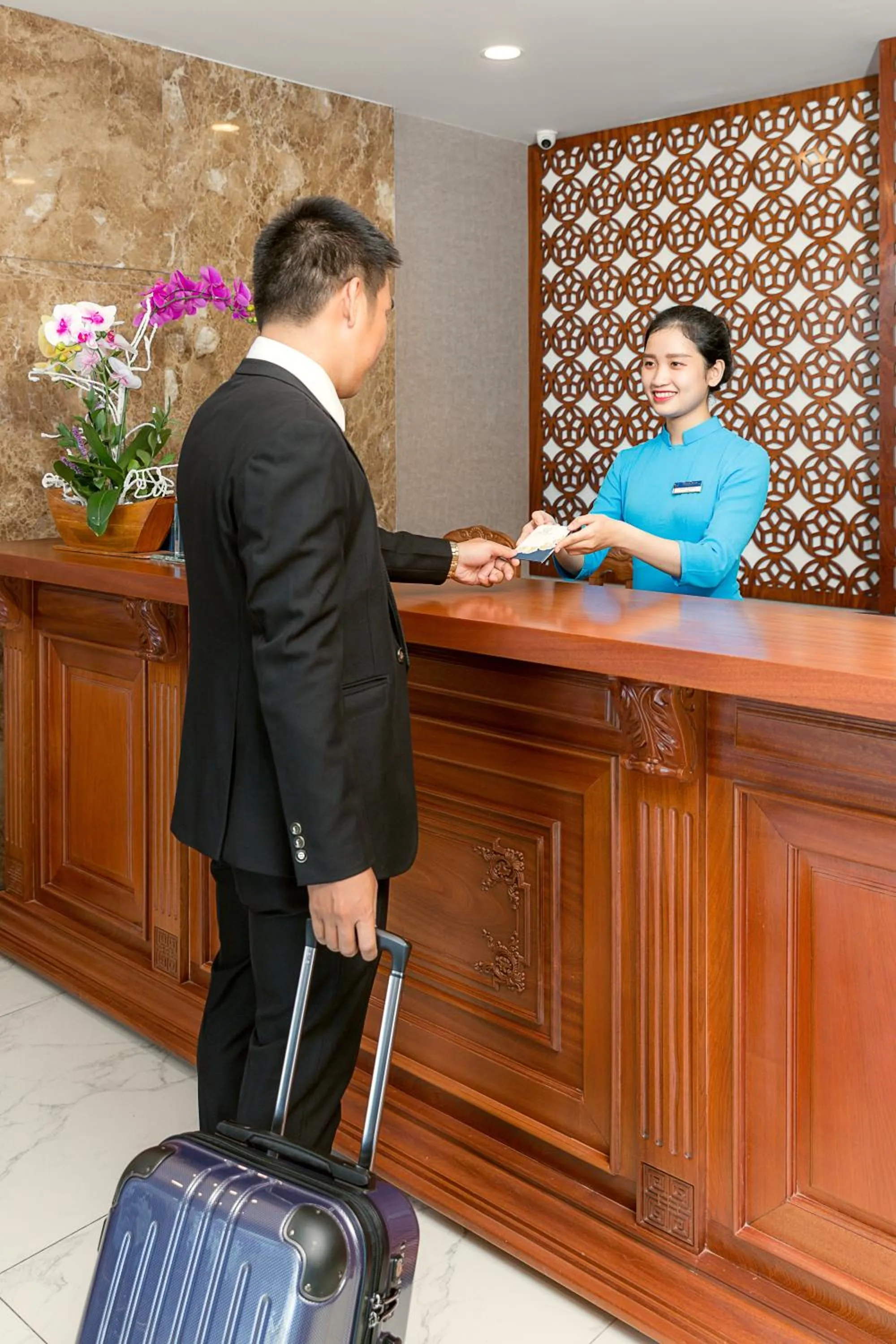 Facade/entrance in Sepon Blue Hotel
