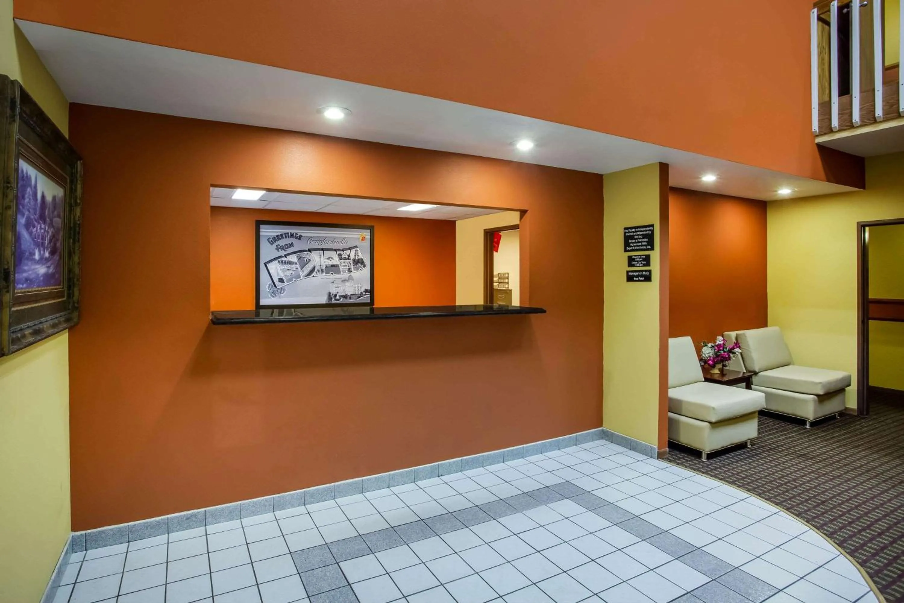 Lobby or reception in Super 8 by Wyndham Crawfordsville
