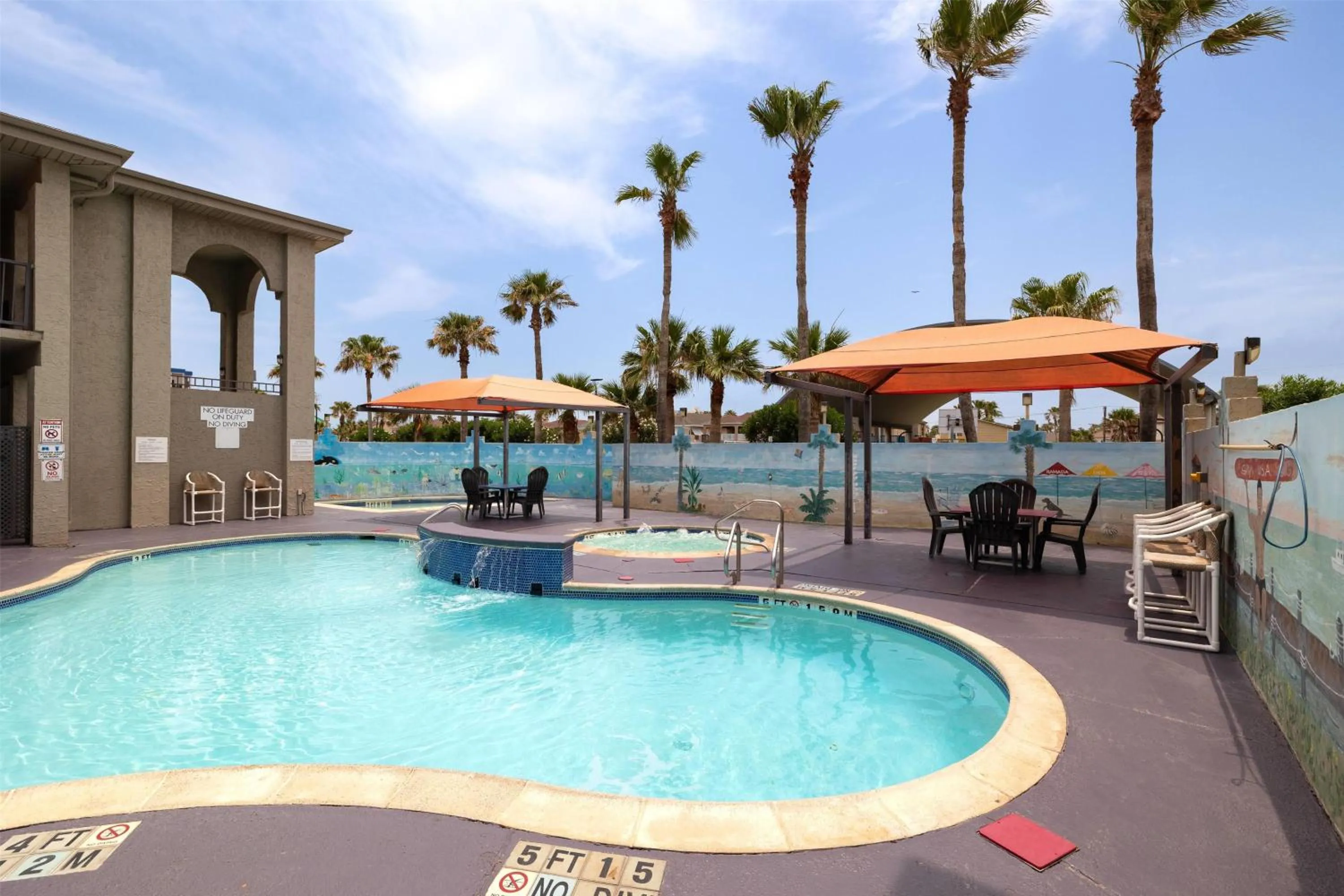 Pool view in Ramada by Wyndham & Suites South Padre Island