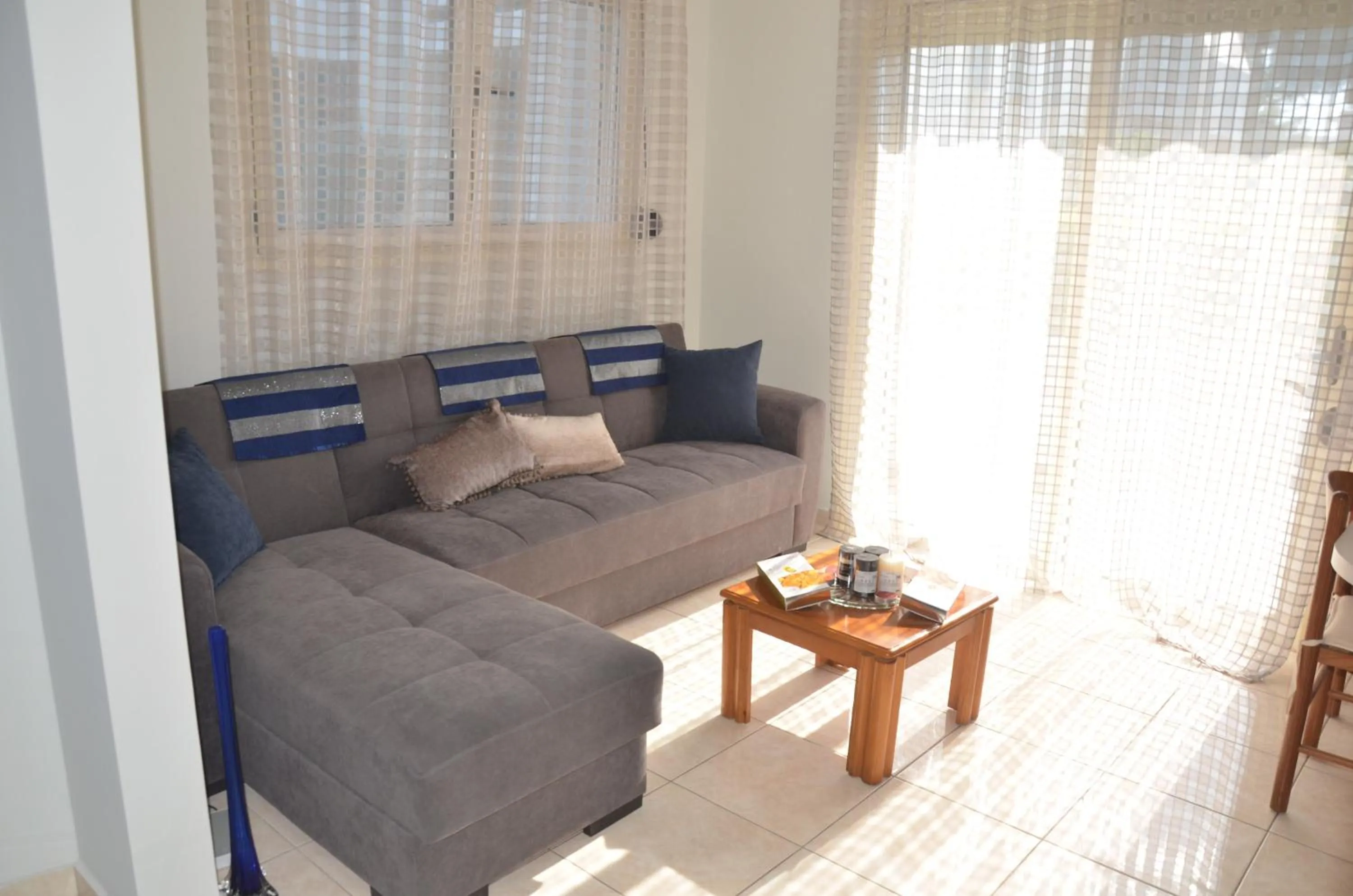 Seating area in Platoni Elite Villas