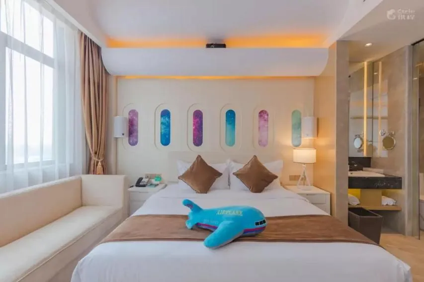 Bed in Taishan He Style Hotel