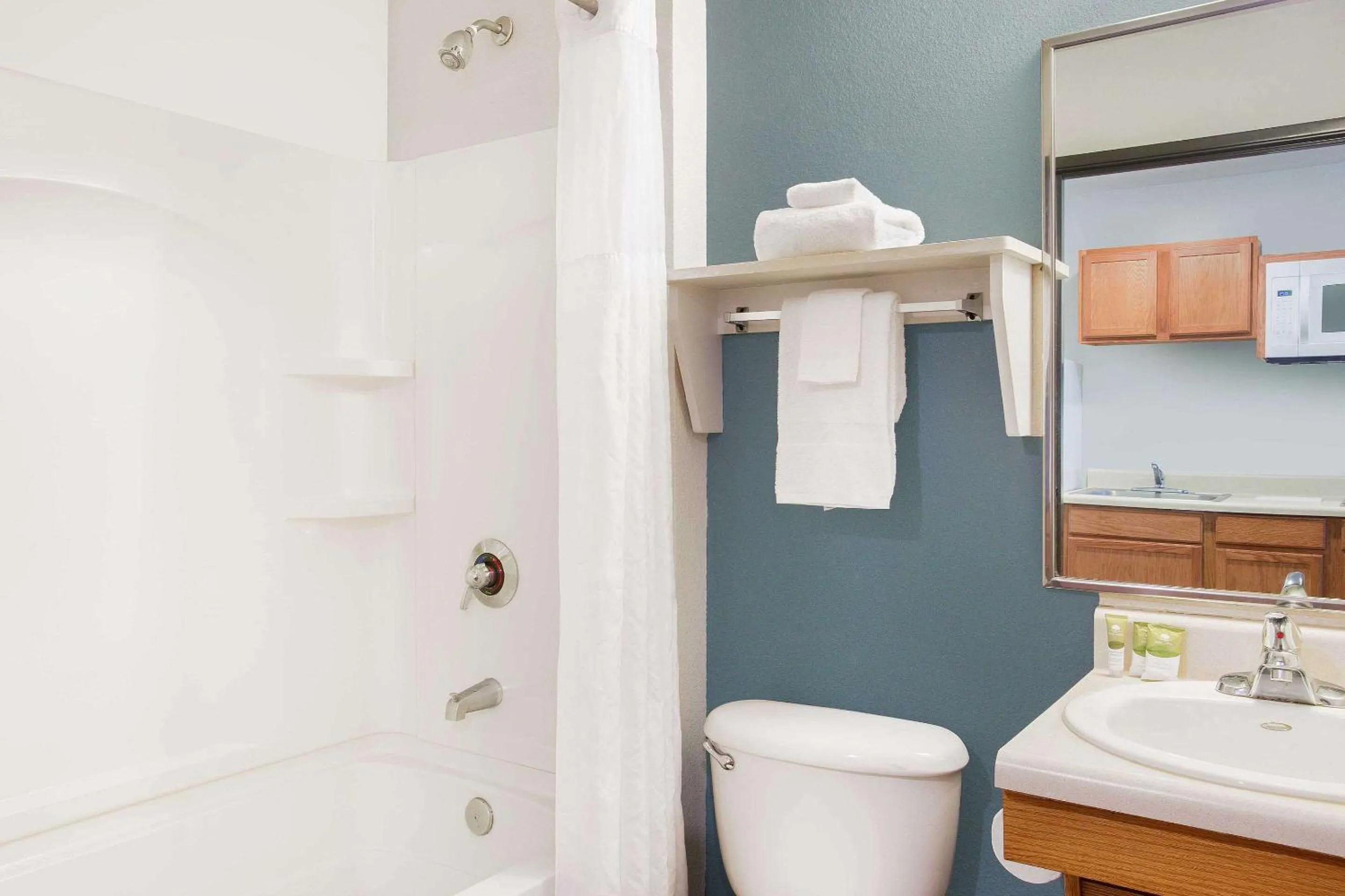 Bathroom in WoodSpring Suites Charlotte Shelby